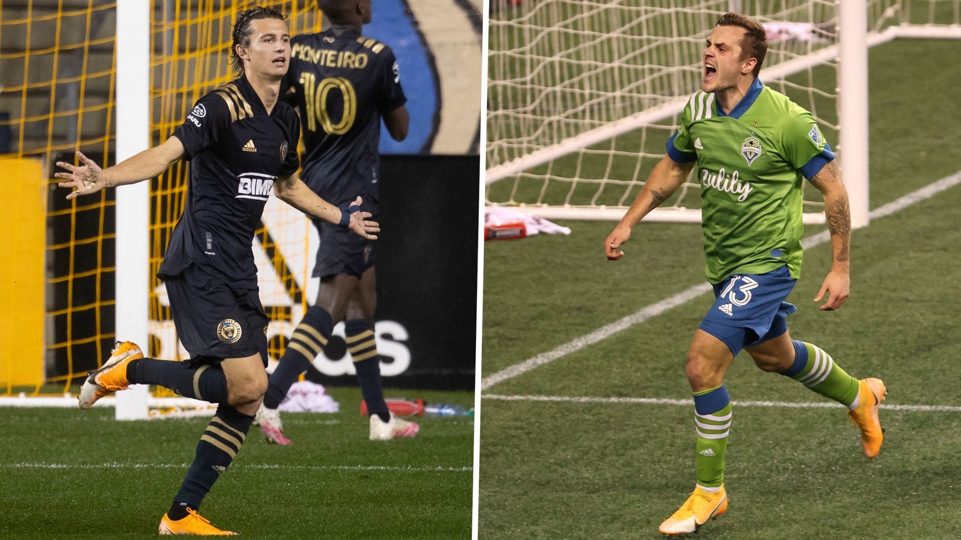 Brenden Aaronson Jordan Morris Philadelphia Union Seattle Sounders MLS USMNT GFX