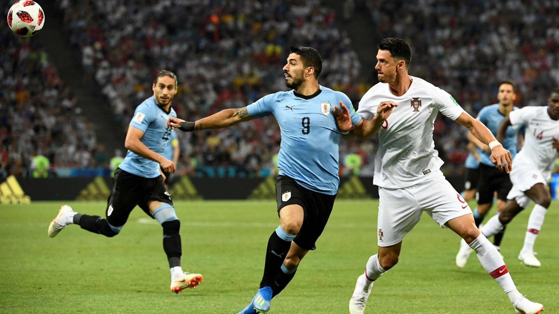 Jose Fonte Luis Suarez Uruguay Portugal World Cup 2018 30062018