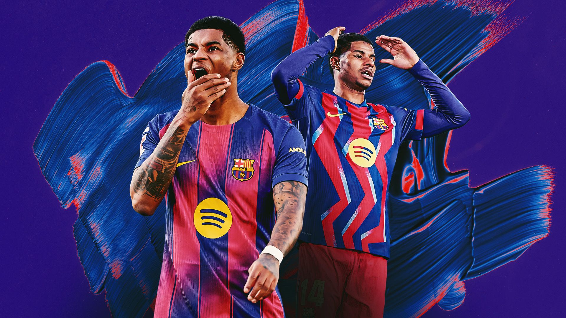 Marcus Rashford Barcelona GFX