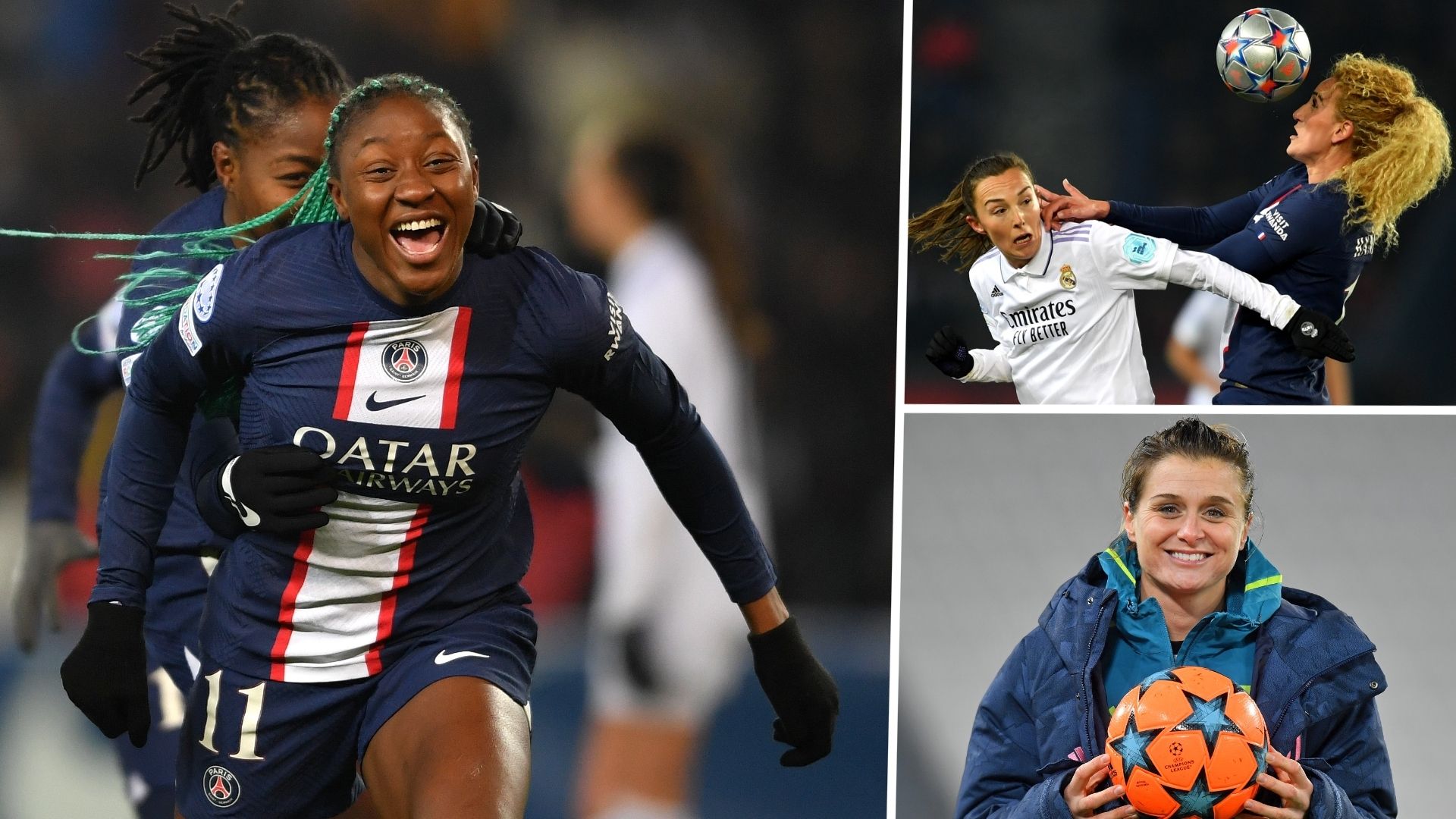 PSG Real Madrid Juventus Women's Champions League GFX