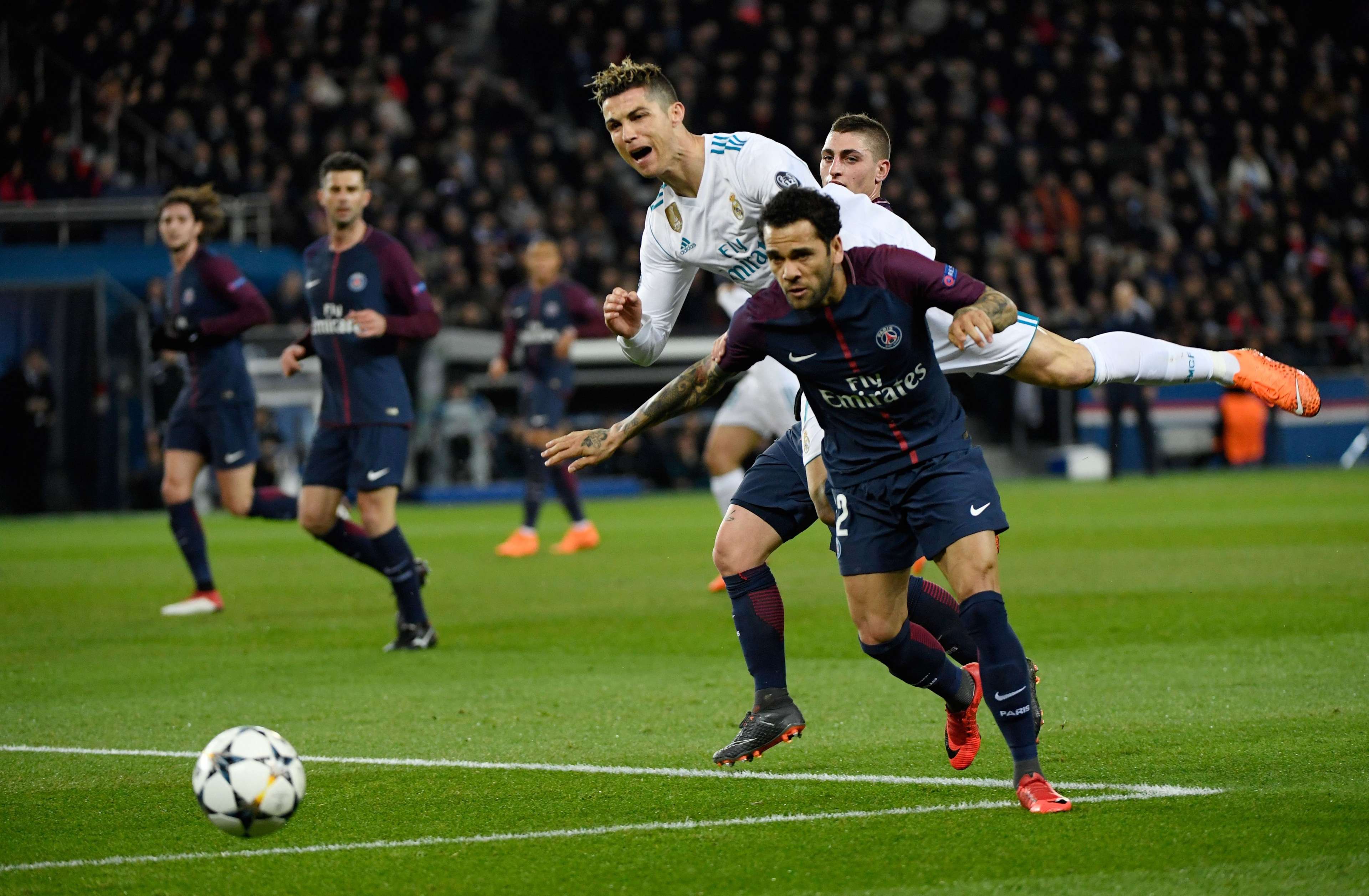 Cristiano Ronaldo Dani Alves PSG Real Madrid