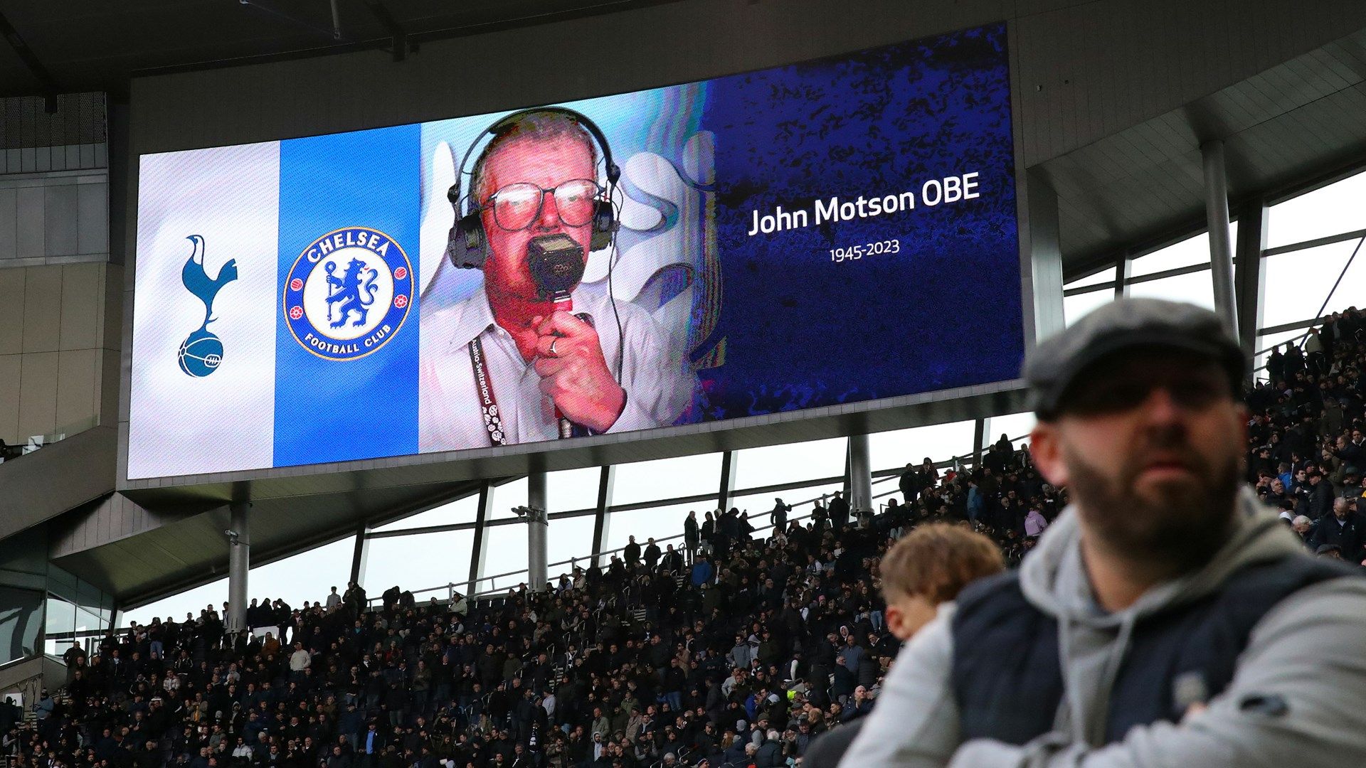 Tottenham Vs. Chelsea, John Motson Tribute