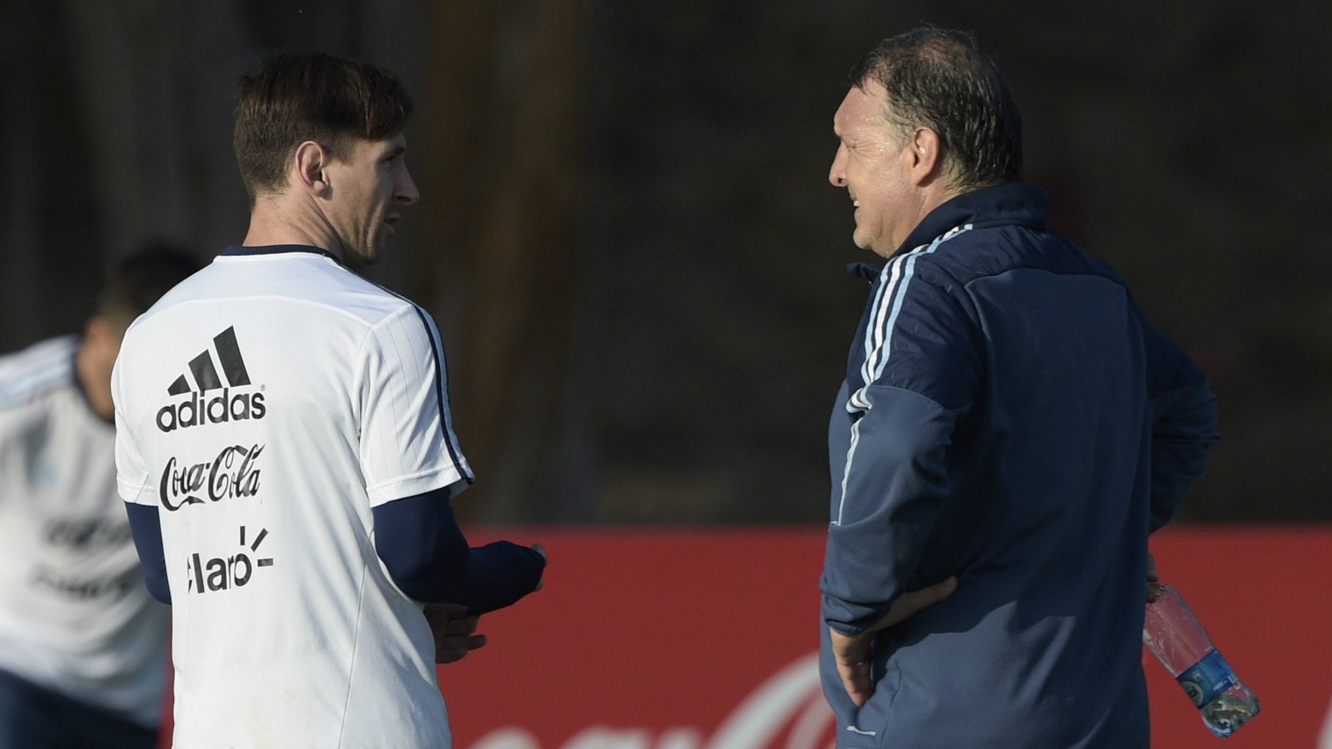 Lionel Messi Gerardo Martino Argentina Training Session Copa America