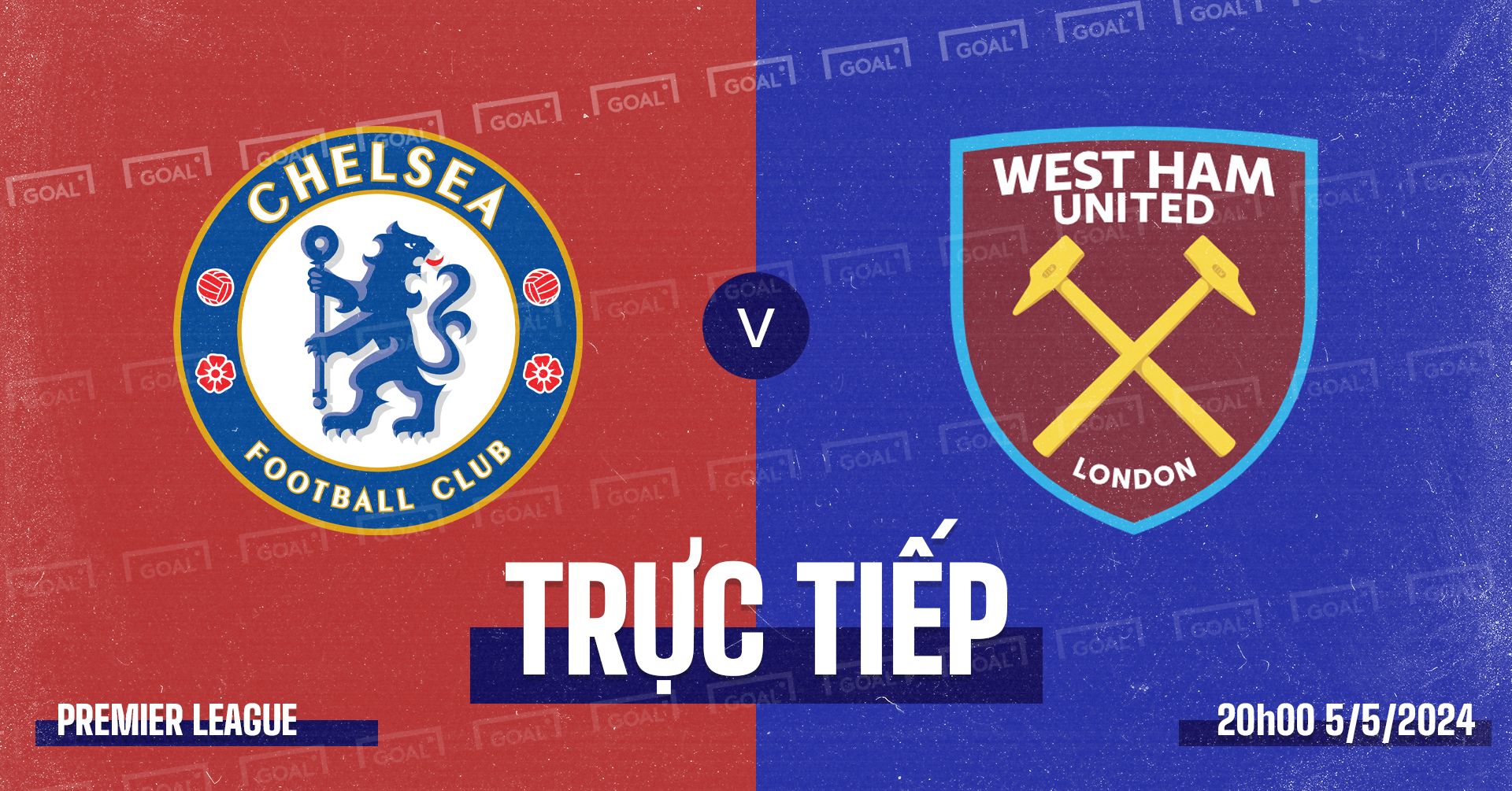 Chelsea vs West Ham Premier League 2023/24 GFX