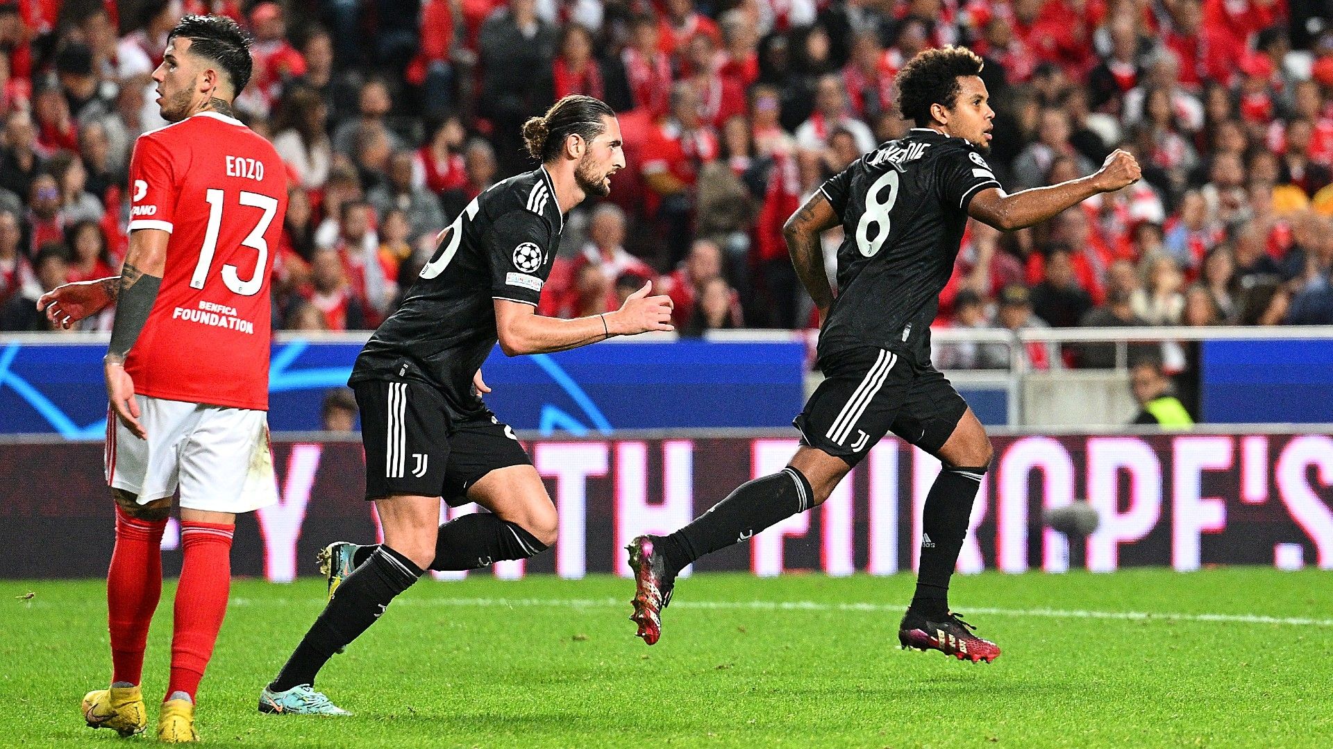 McKennie Juventus Benfica Champions League goal