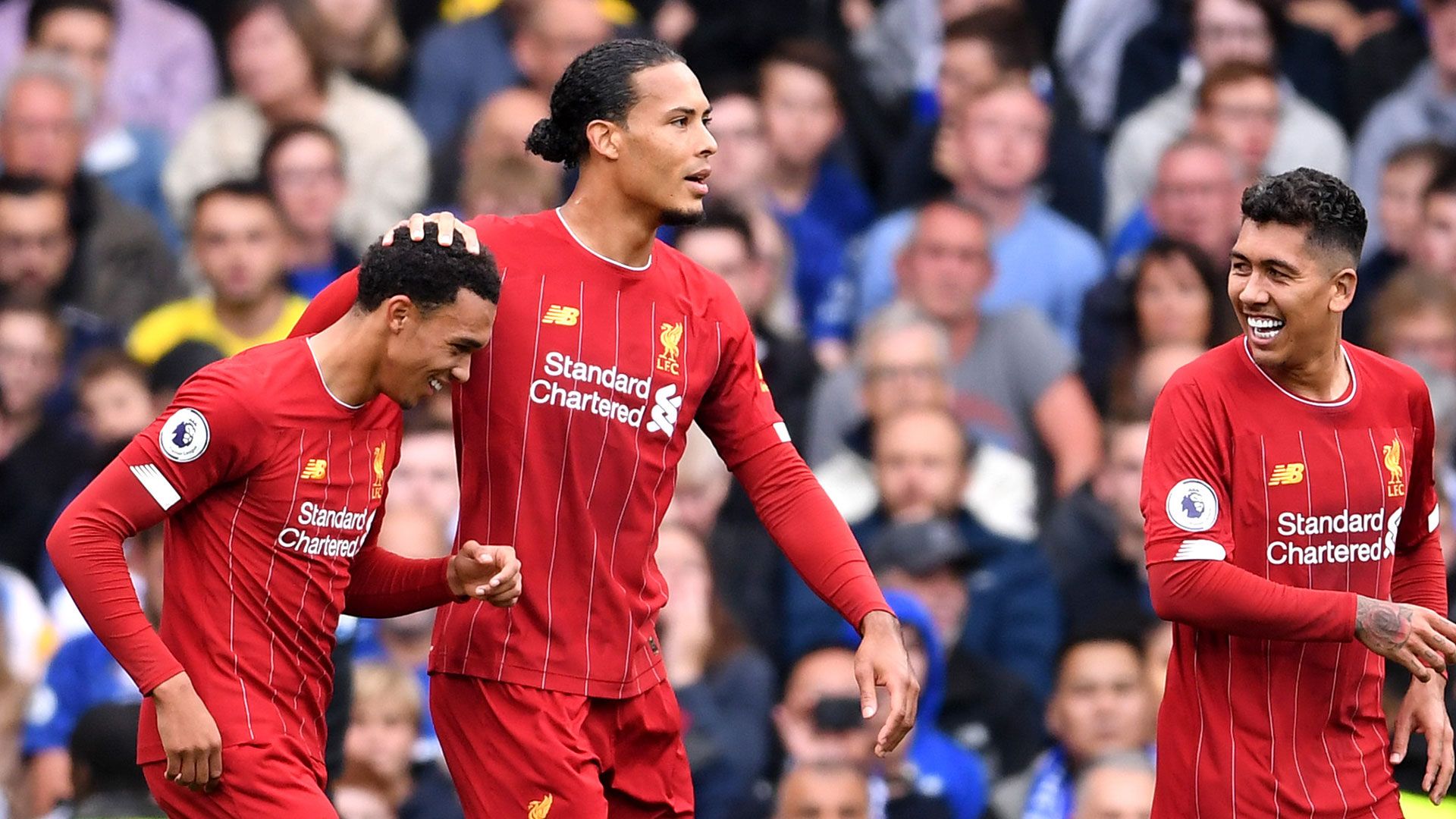 Liverpool Goal Celebration Arnold Van Dijk Firmino 09222019