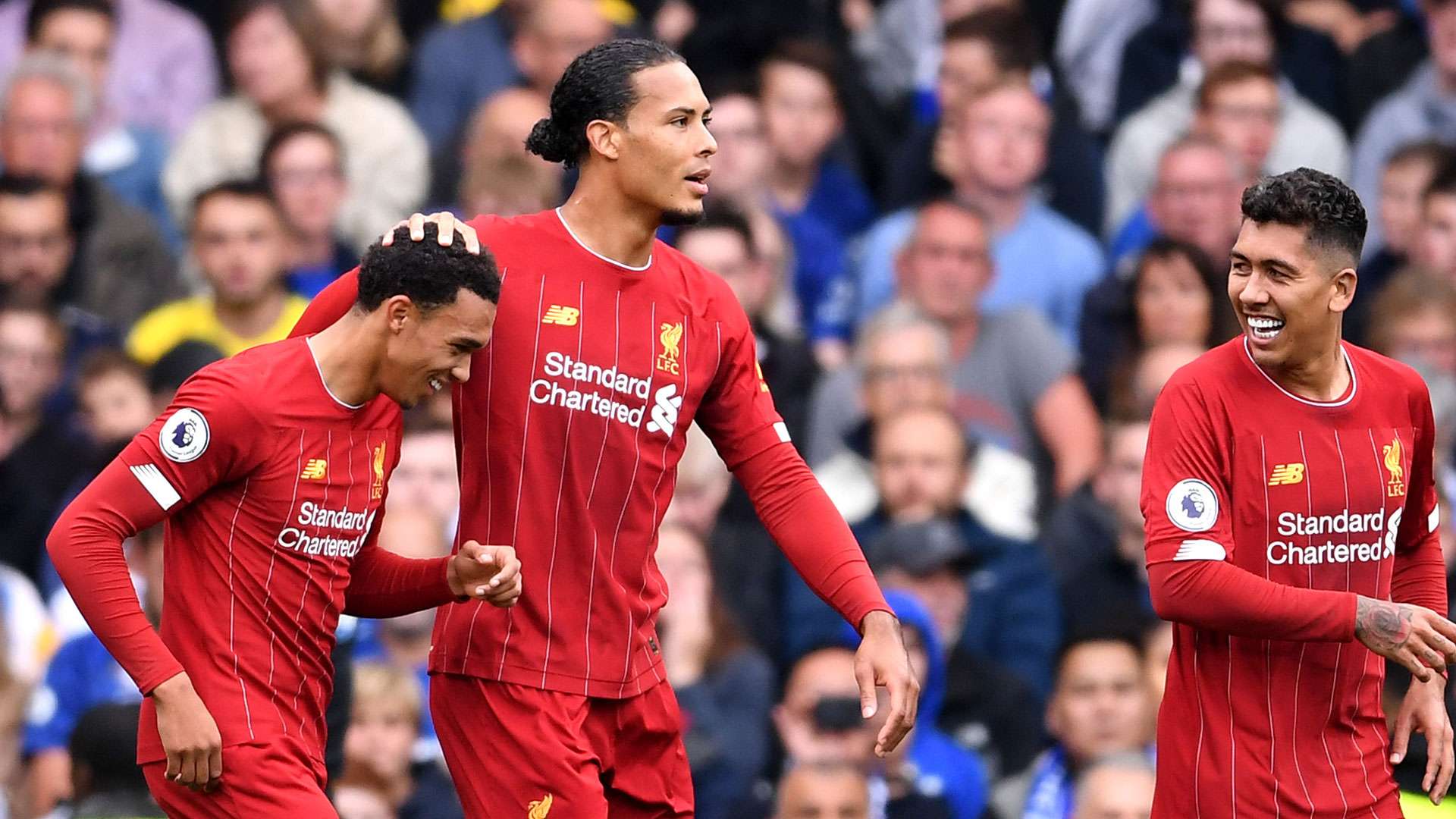 Liverpool Goal Celebration Arnold Van Dijk Firmino 09222019