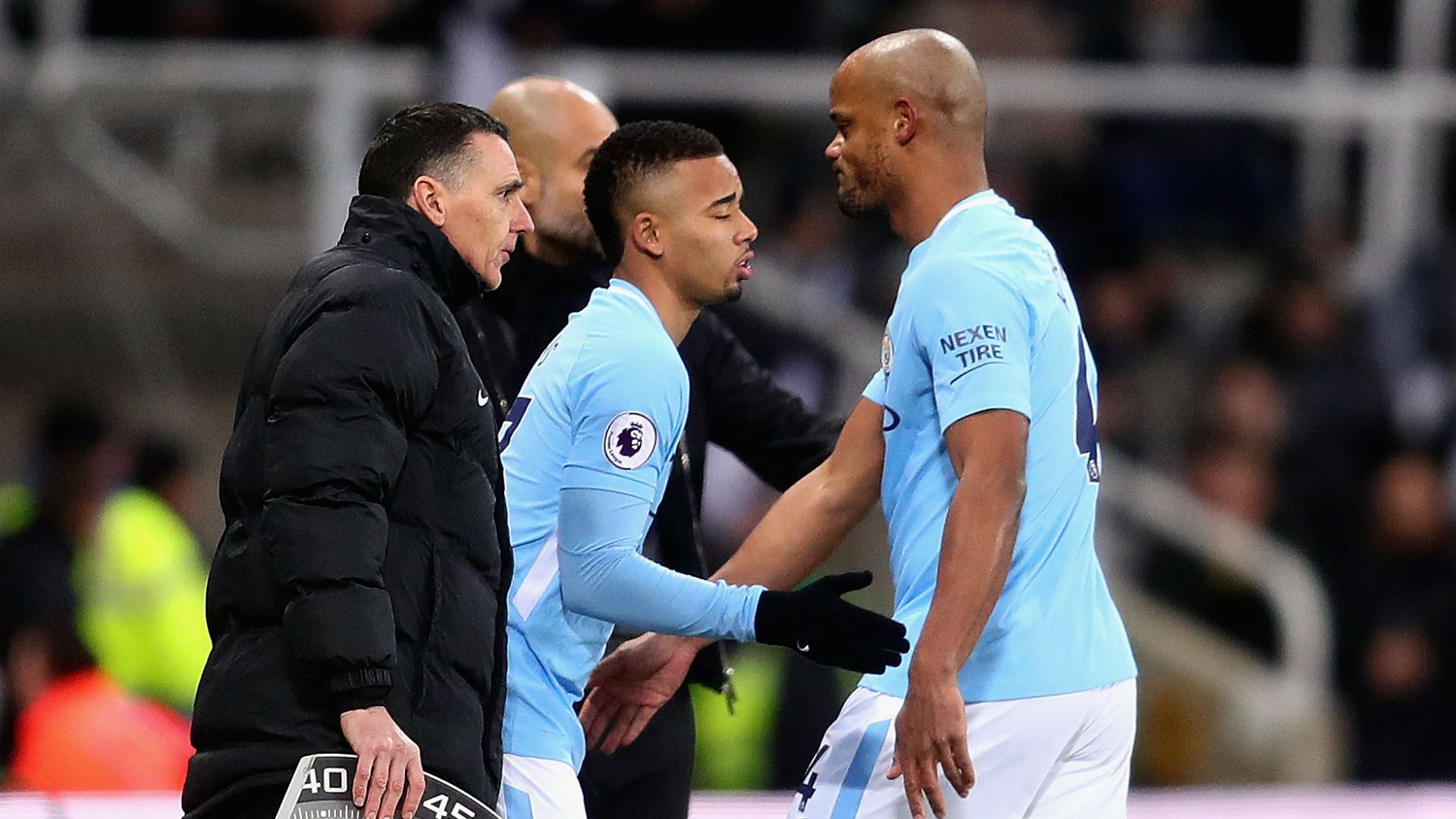 Vincent Kompany Gabriel Jesus Manchester City