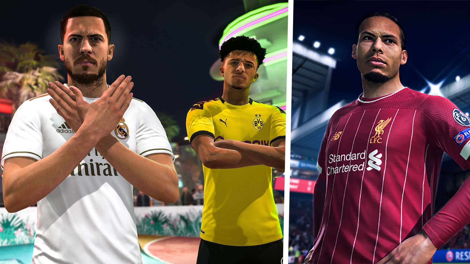 FIFA 20 Eden Hazard Jadon Sancho Virgil van Dijk