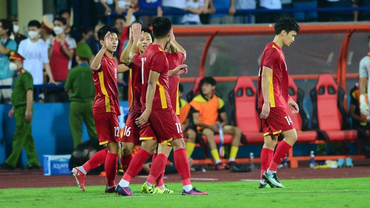 Do Hung Dung Nguyen Tien Linh Phan Tuan Tai U23 Vietnam U23 Malaysia SEA Games 31 Semifinal 19052022