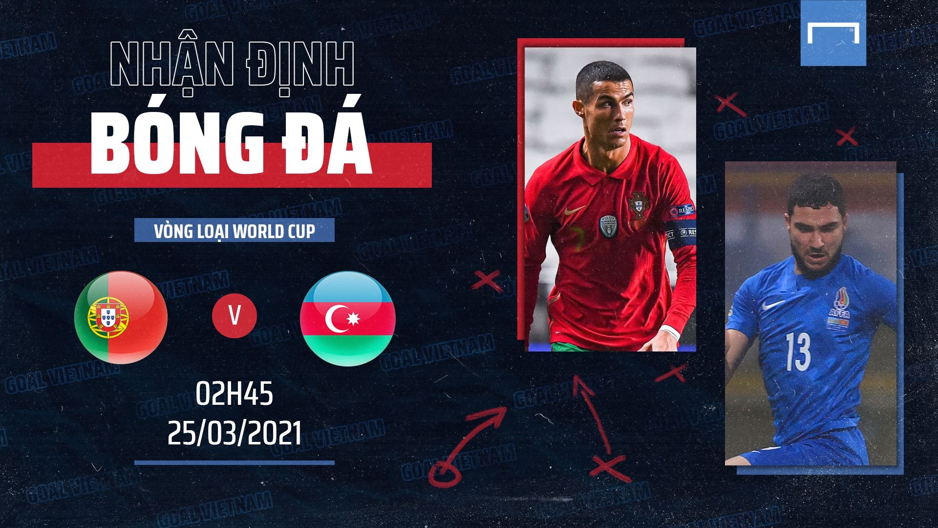 Portugal vs Azerbaijan 2022 World Cup Qualifiers GFX