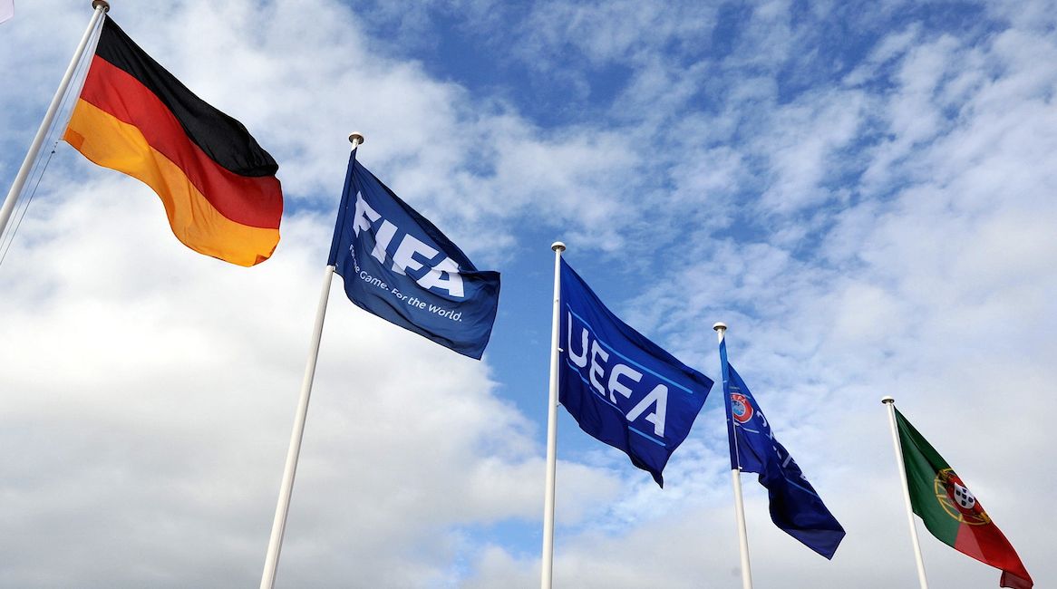 UEFA flag FIFA flag GERMANY FLAG