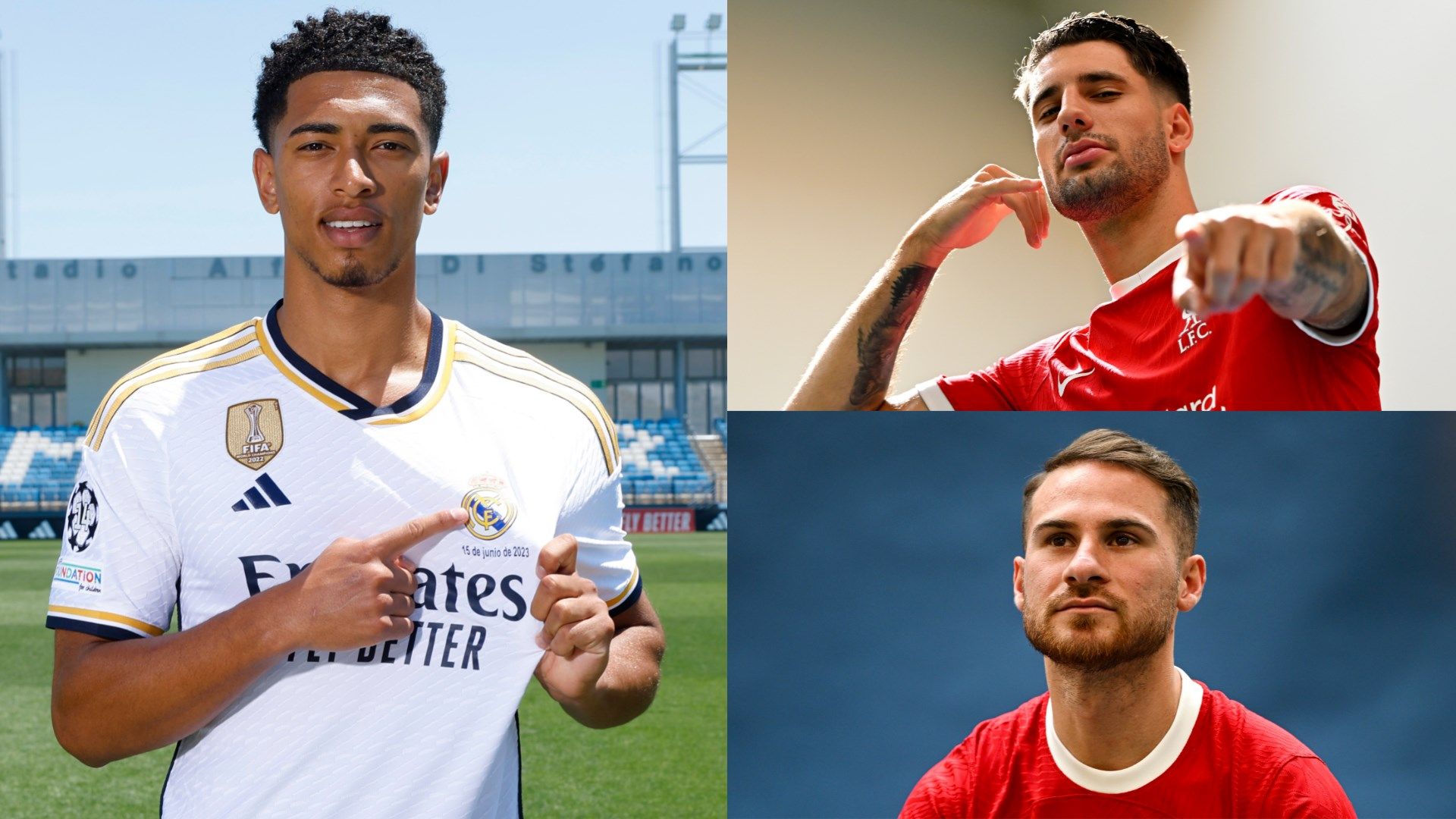 Jude Bellingham Dominik Szoboszlai Alexis Mac Allister Liverpool GFX 