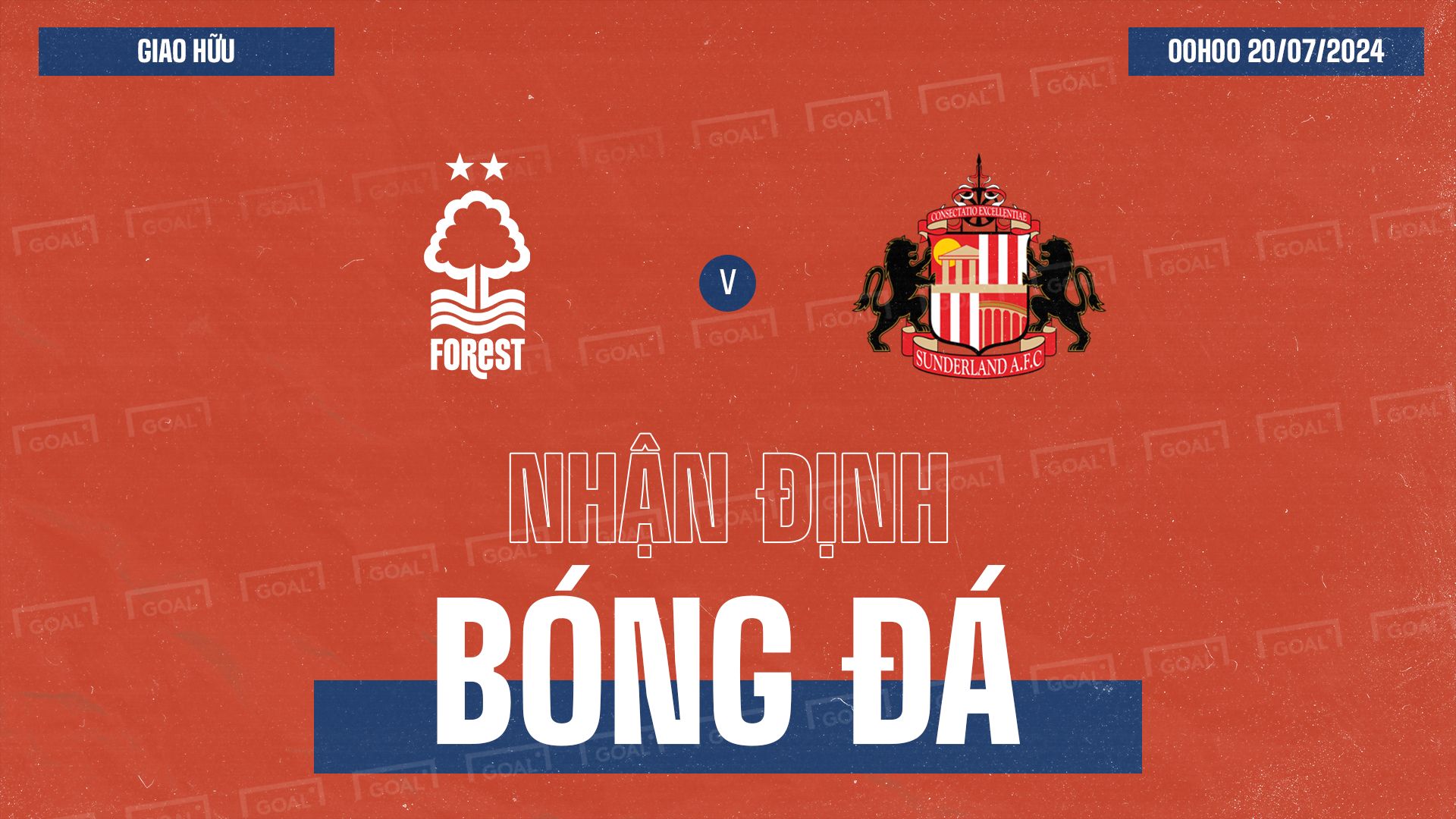 Nottingham Forest vs Sunderland Club Friendlies 2024 GFX