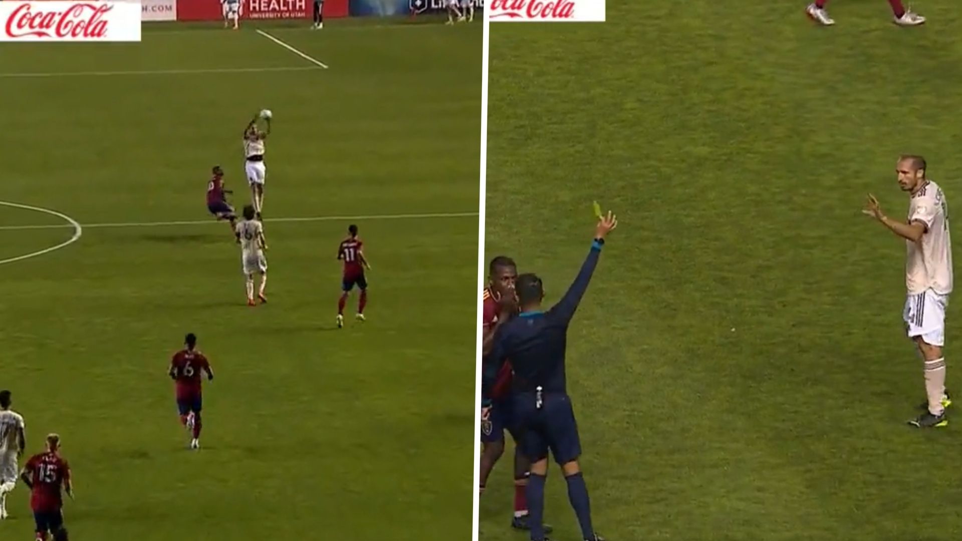 Chiellini handball Real Salt Lake Los Angeles FC