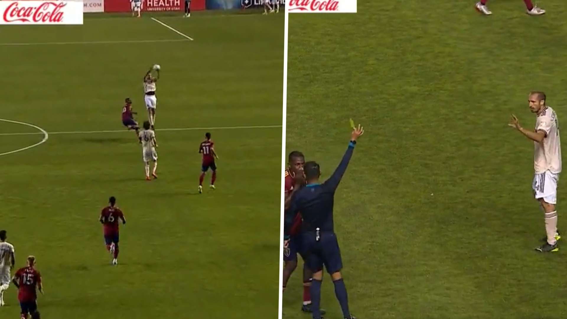 Chiellini handball Real Salt Lake Los Angeles FC