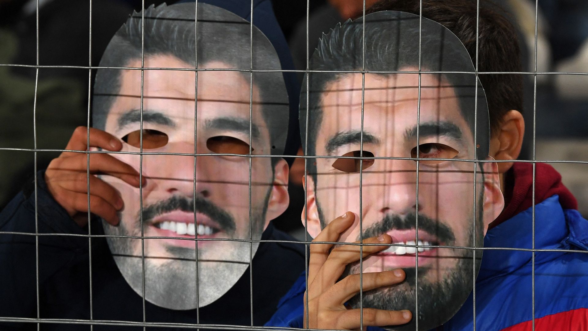Luis Suarez masks Nacional