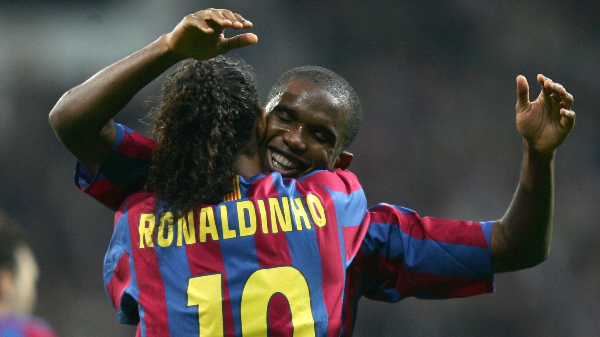 Eto'o Ronaldinho Barcelona Real Madrid
