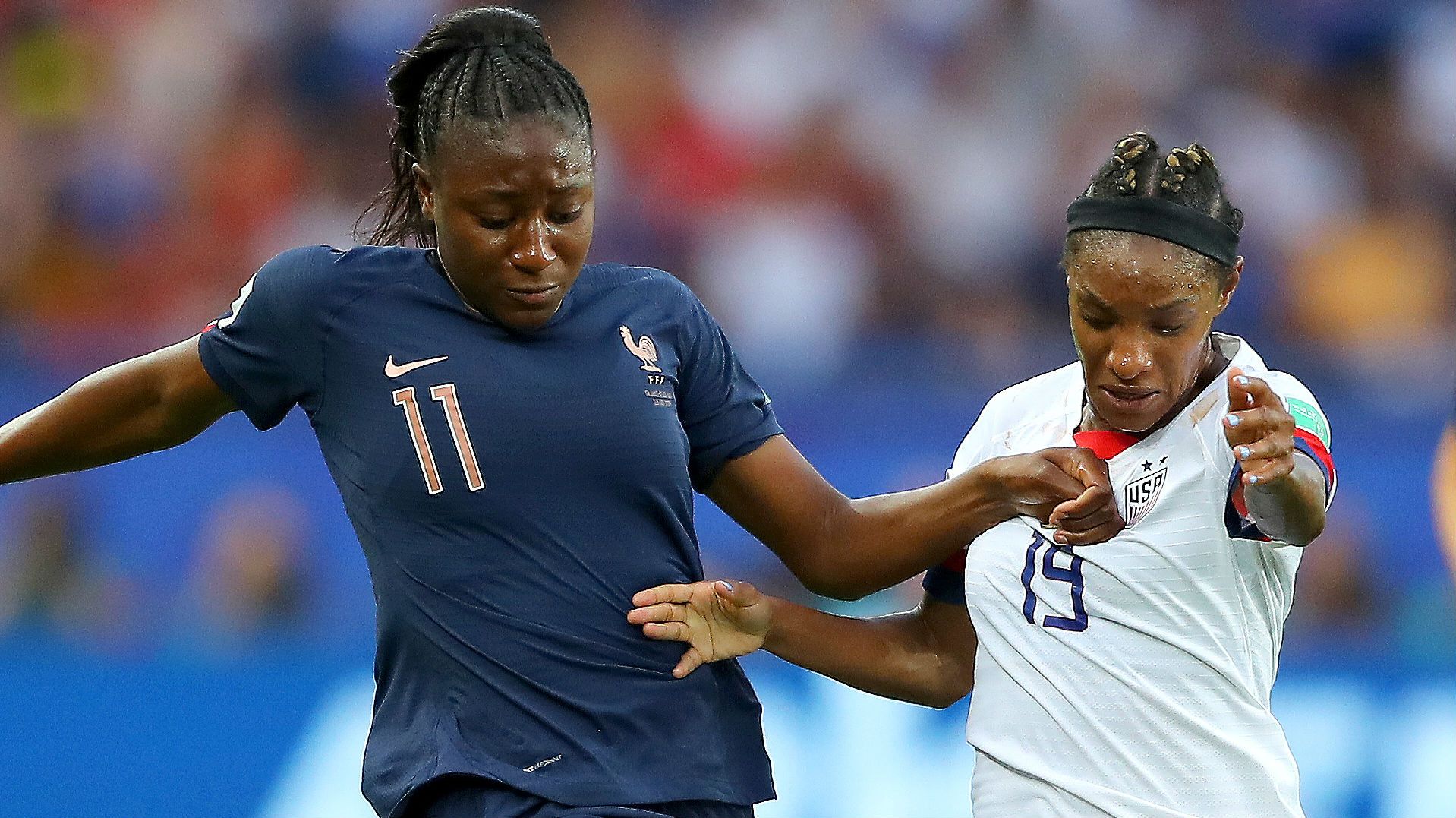 Crystal Dunn USWNT Kadi Diani France