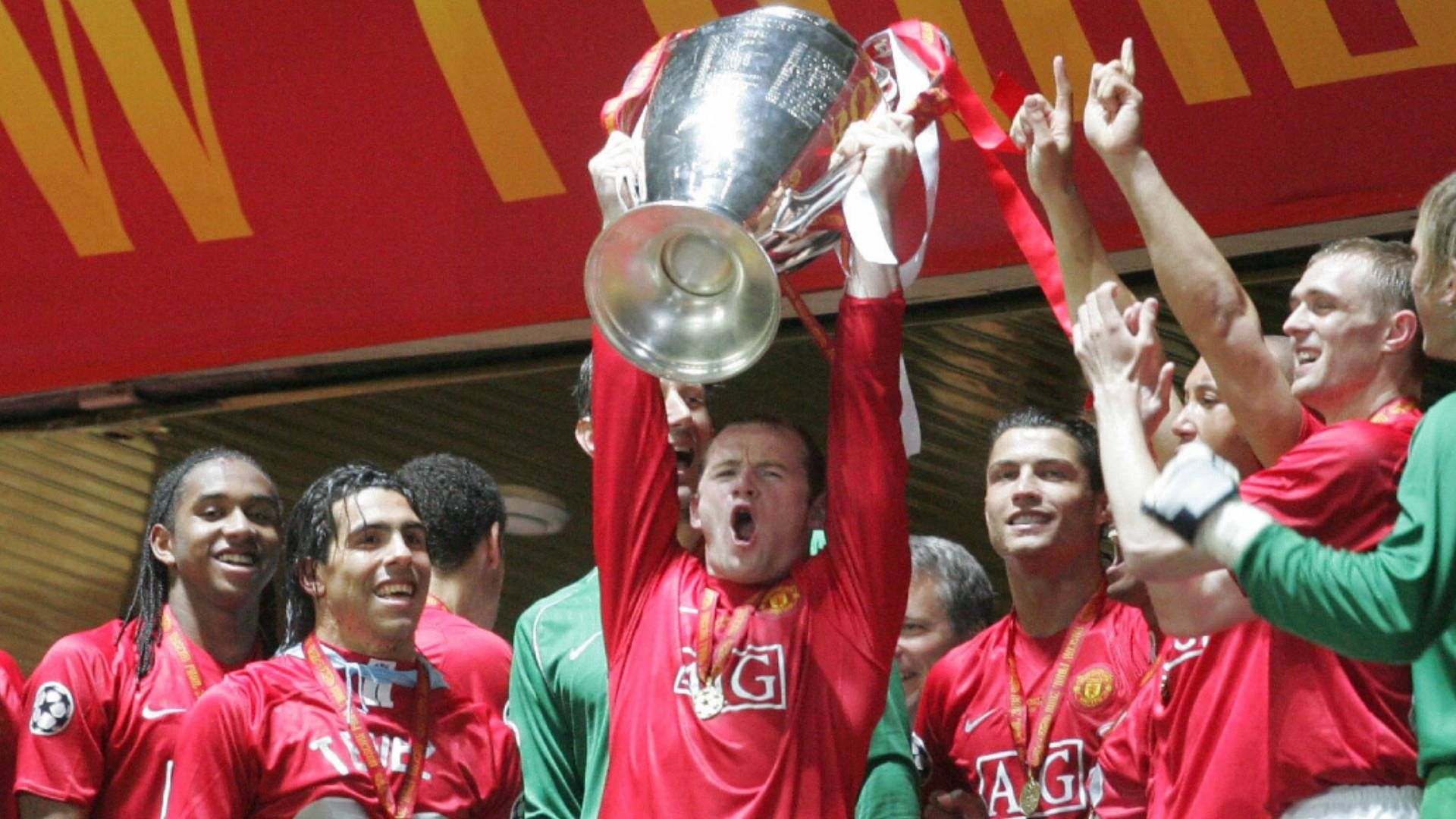 Wayne Rooney Manchester United 2008 Champions League