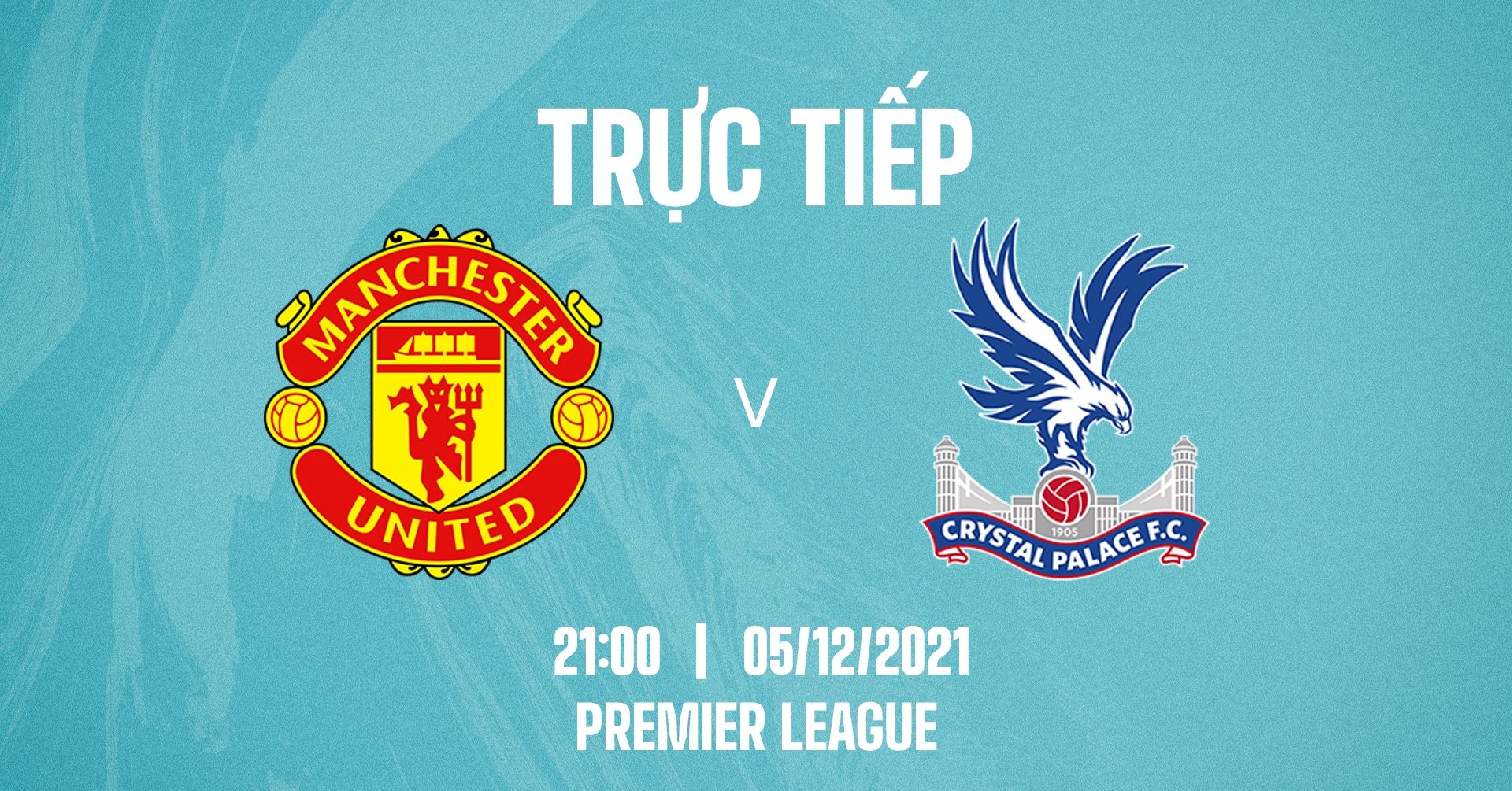 Live Manchester United vs Crystal Palace Premier League 2021/22 GFX