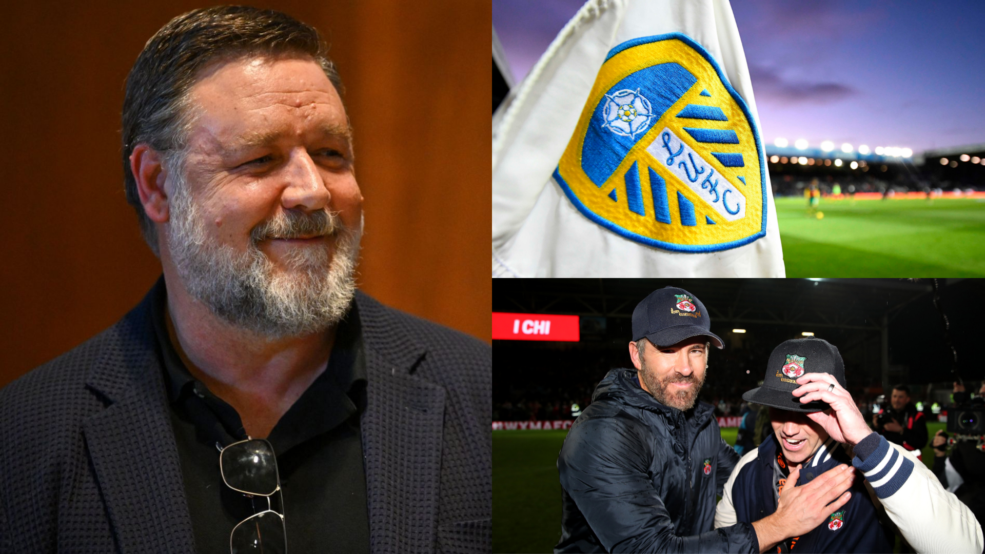 Revealed: Gladiator star Russell Crowe ‘a phone call’ from buying Leeds before fellow Hollywood stars Ryan Reynolds & Rob McElhenney jumped on investment bandwagon at Wrexham