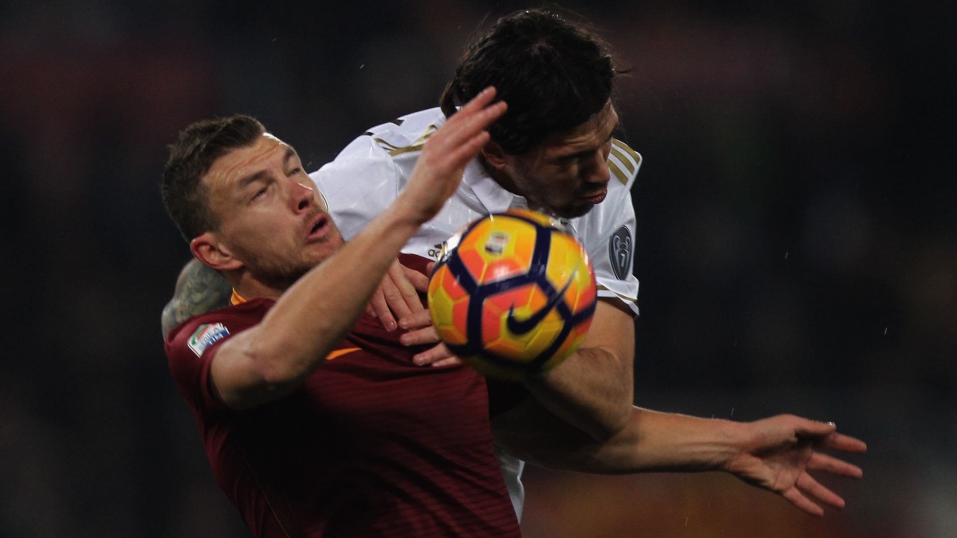 Romagnoli Dzeko Roma Milan Serie A
