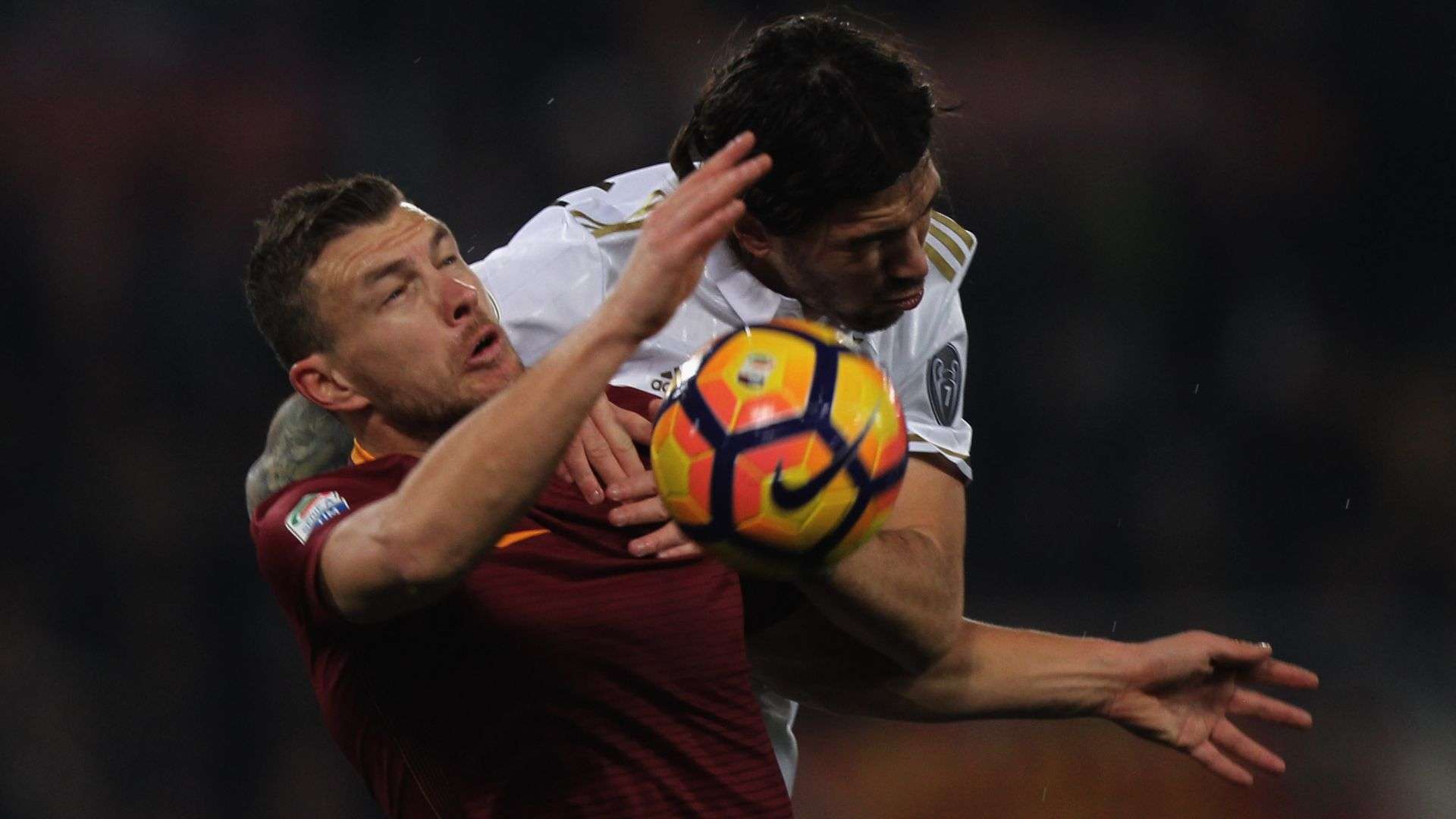 Romagnoli Dzeko Roma Milan Serie A