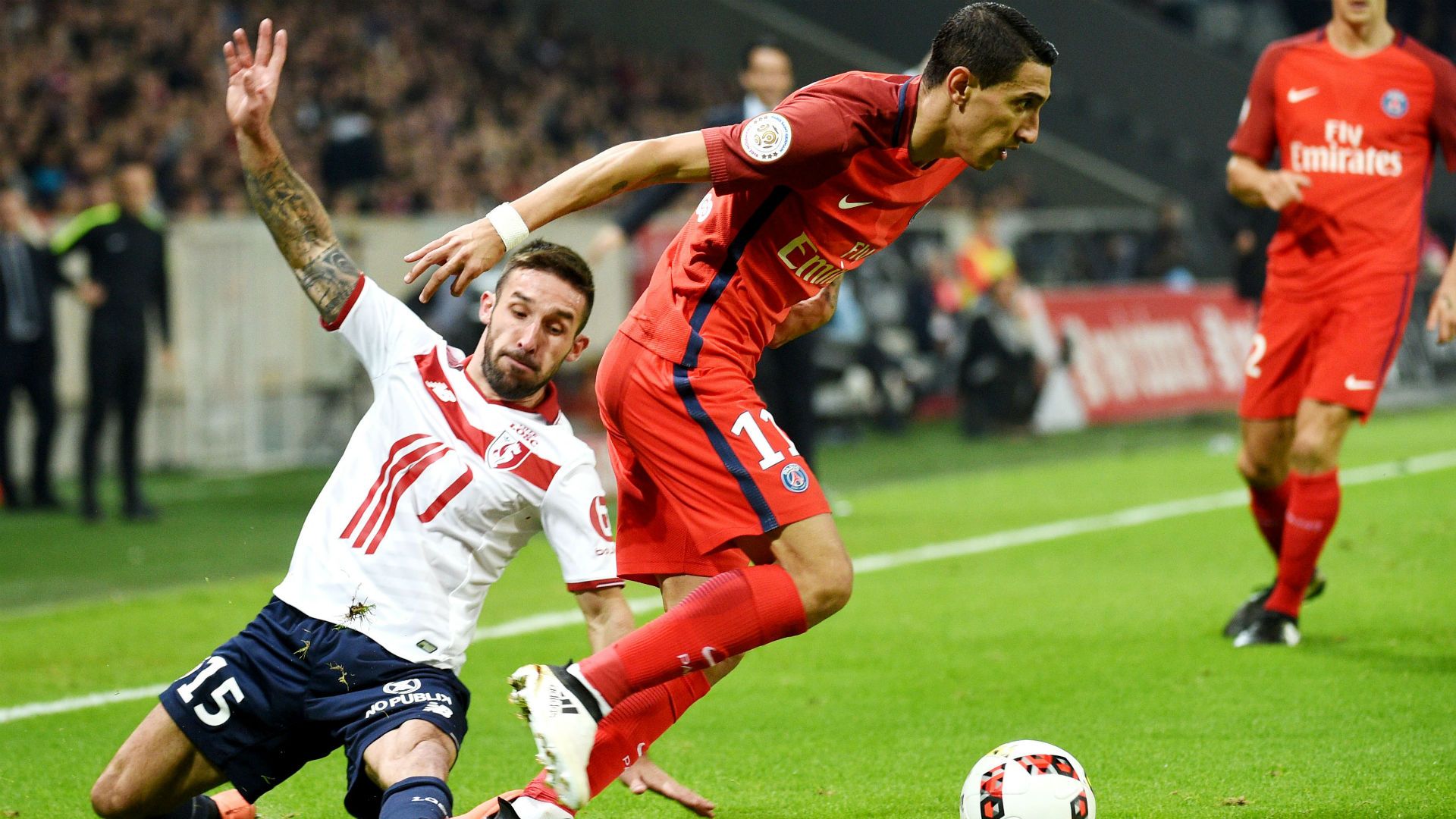 Angel Di Maria Julien Palmieri Lille Paris SG Ligue 1 28102016