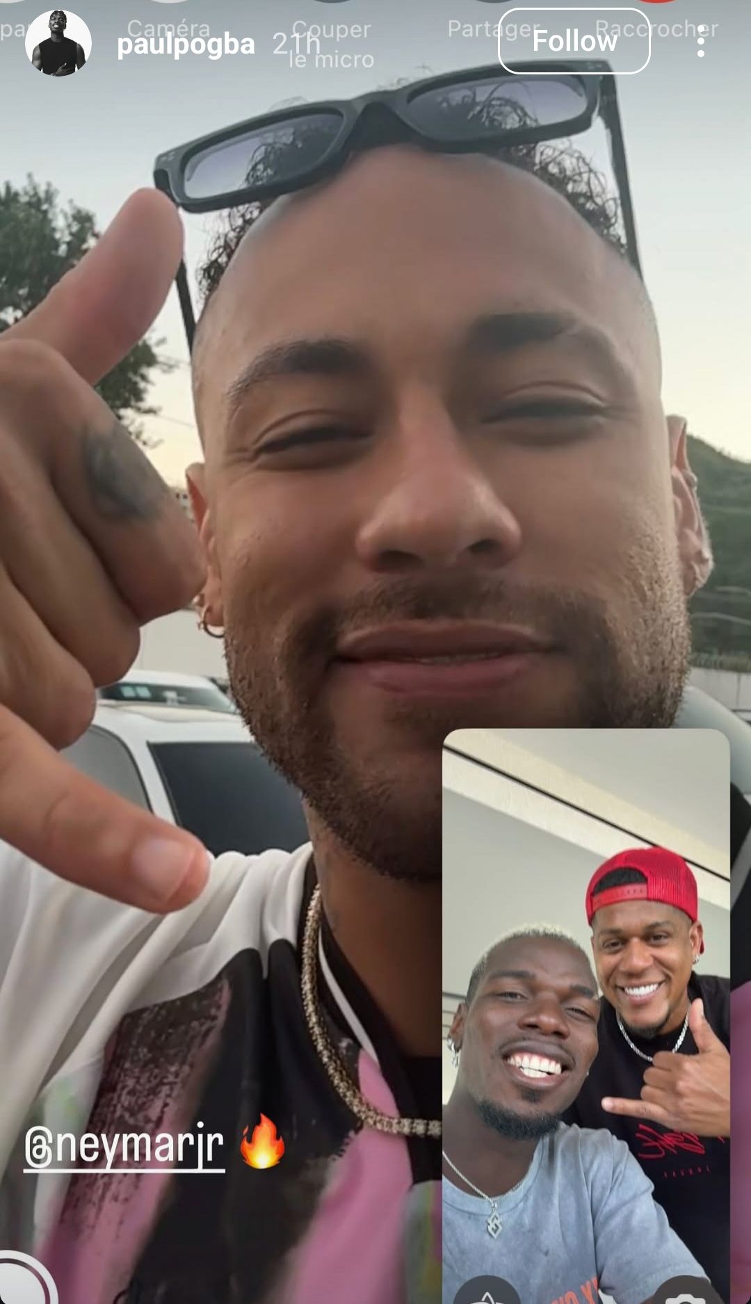 Paul Pogba Neymar FaceTime