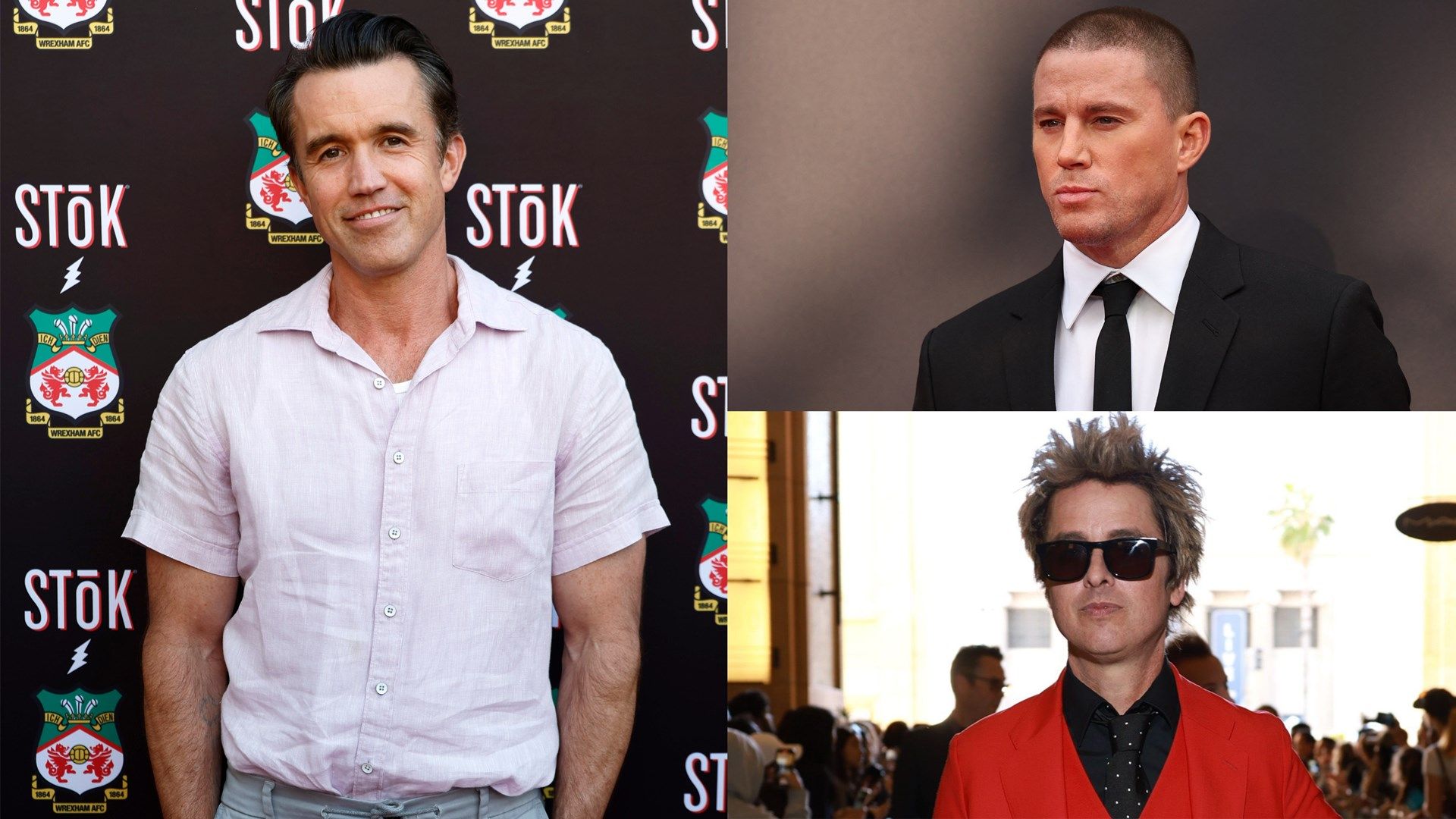 Rob McElhenney Channing Tatum Billy Joe Armstrong Stack 2024