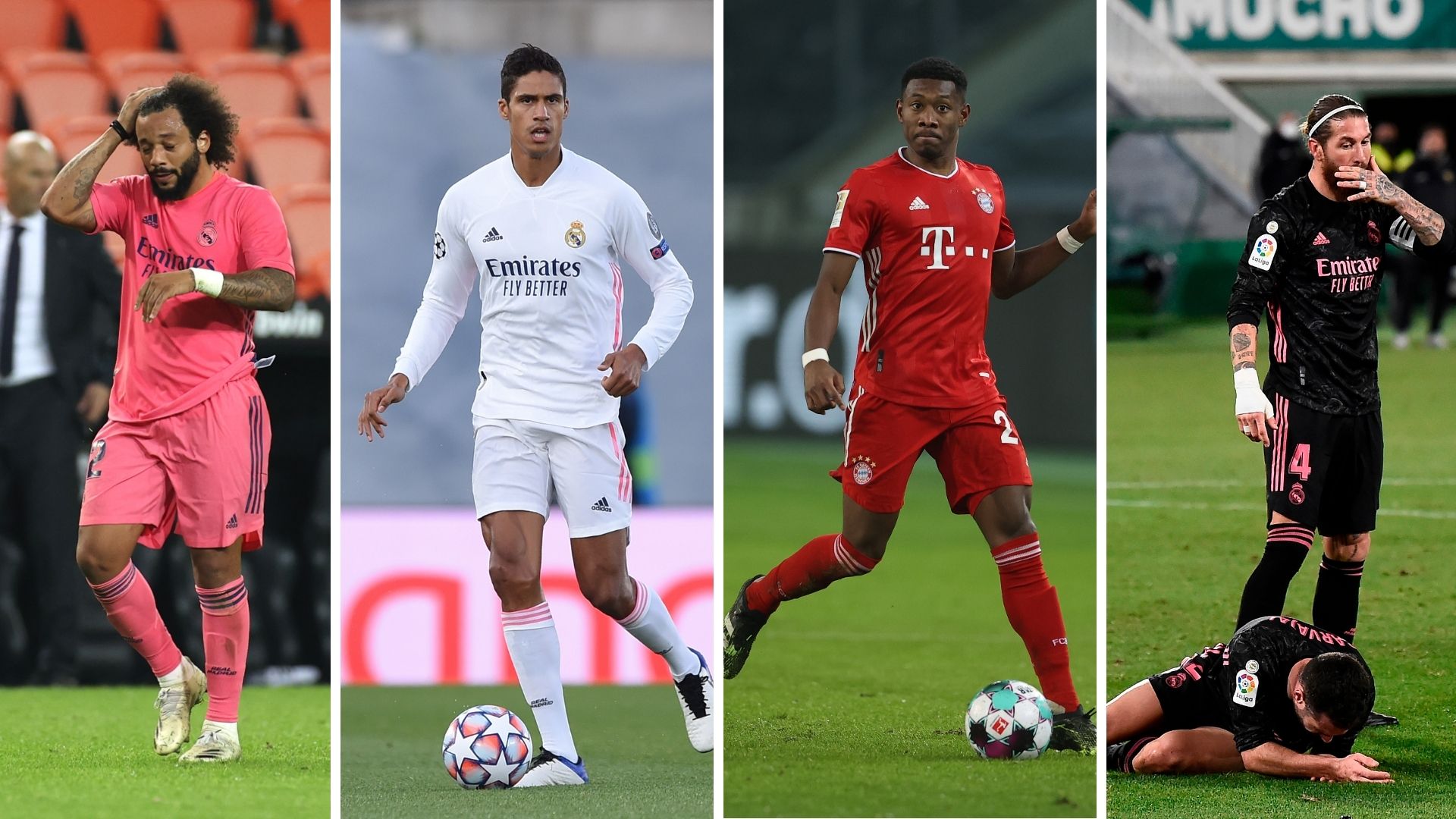 Alaba Ramos Varane Marcelo`