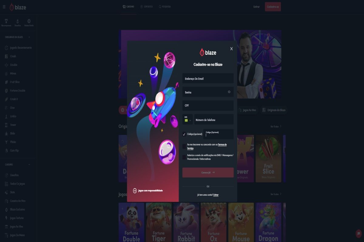 blaze login