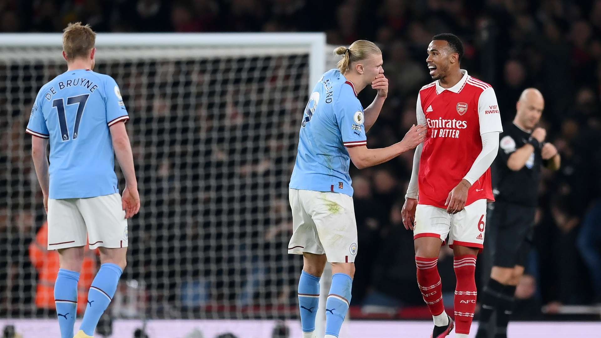 Erling Haaland Manchester City Gabriel Arsenal 2022-23