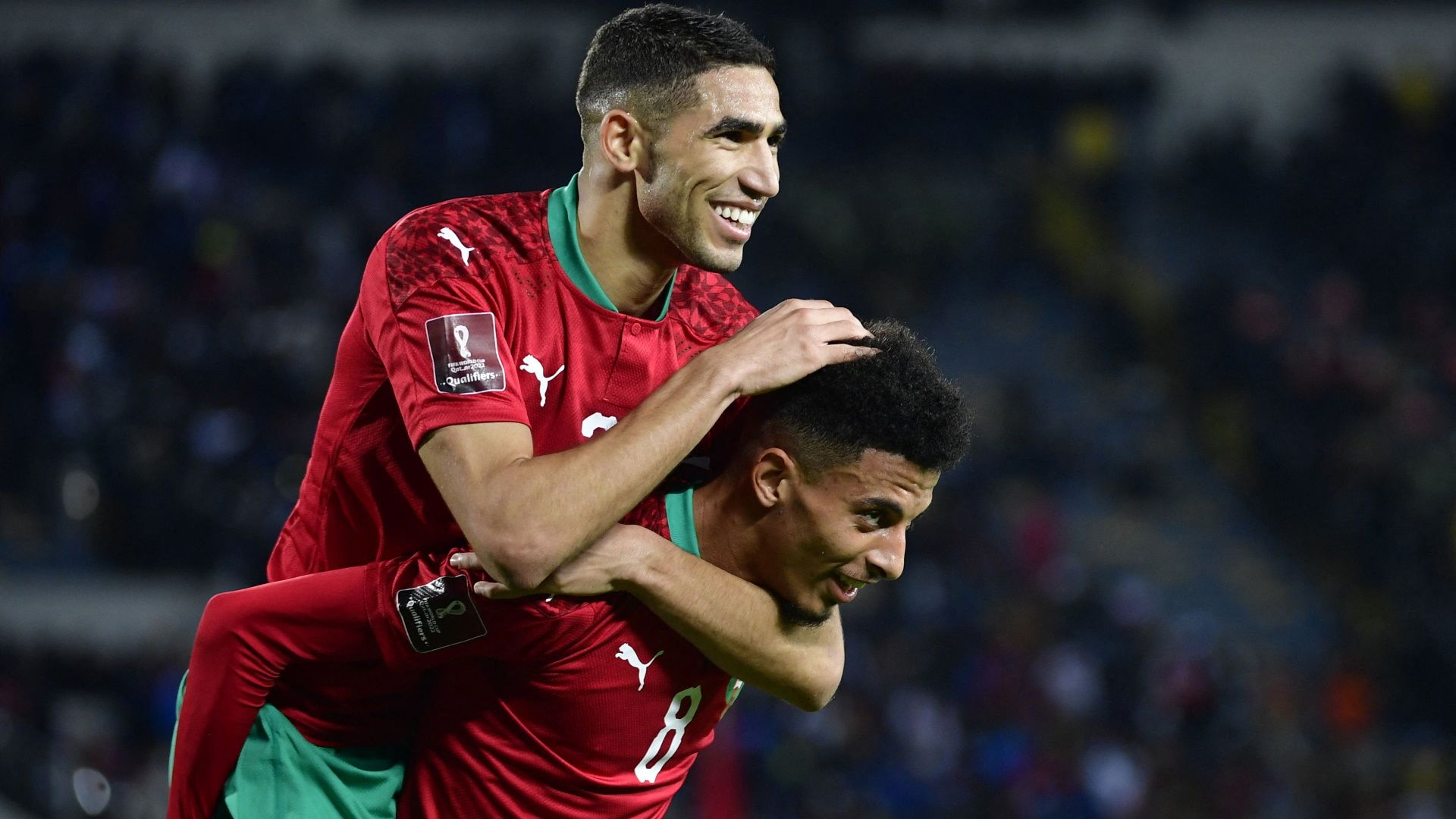 Achraf Hakimi & Azzedine Ounahi of Morocco