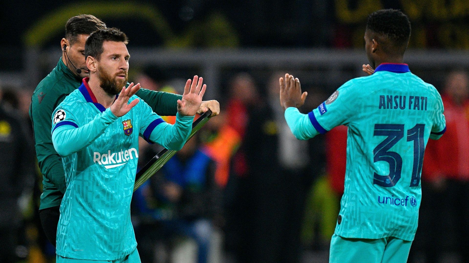 Ansu Fati y Messi, Barcelona