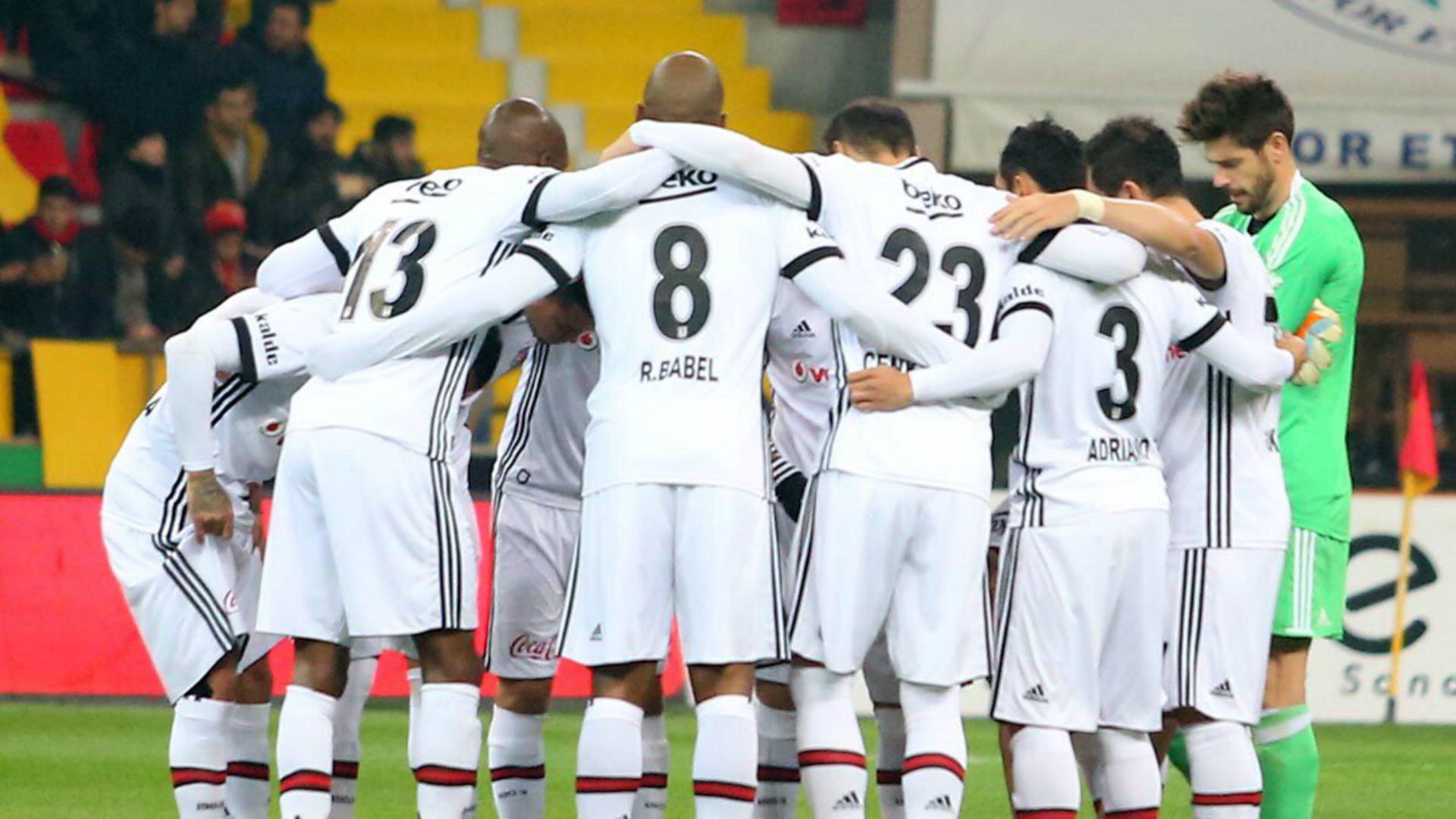 Besiktas line up vs Kayserispor 12102017