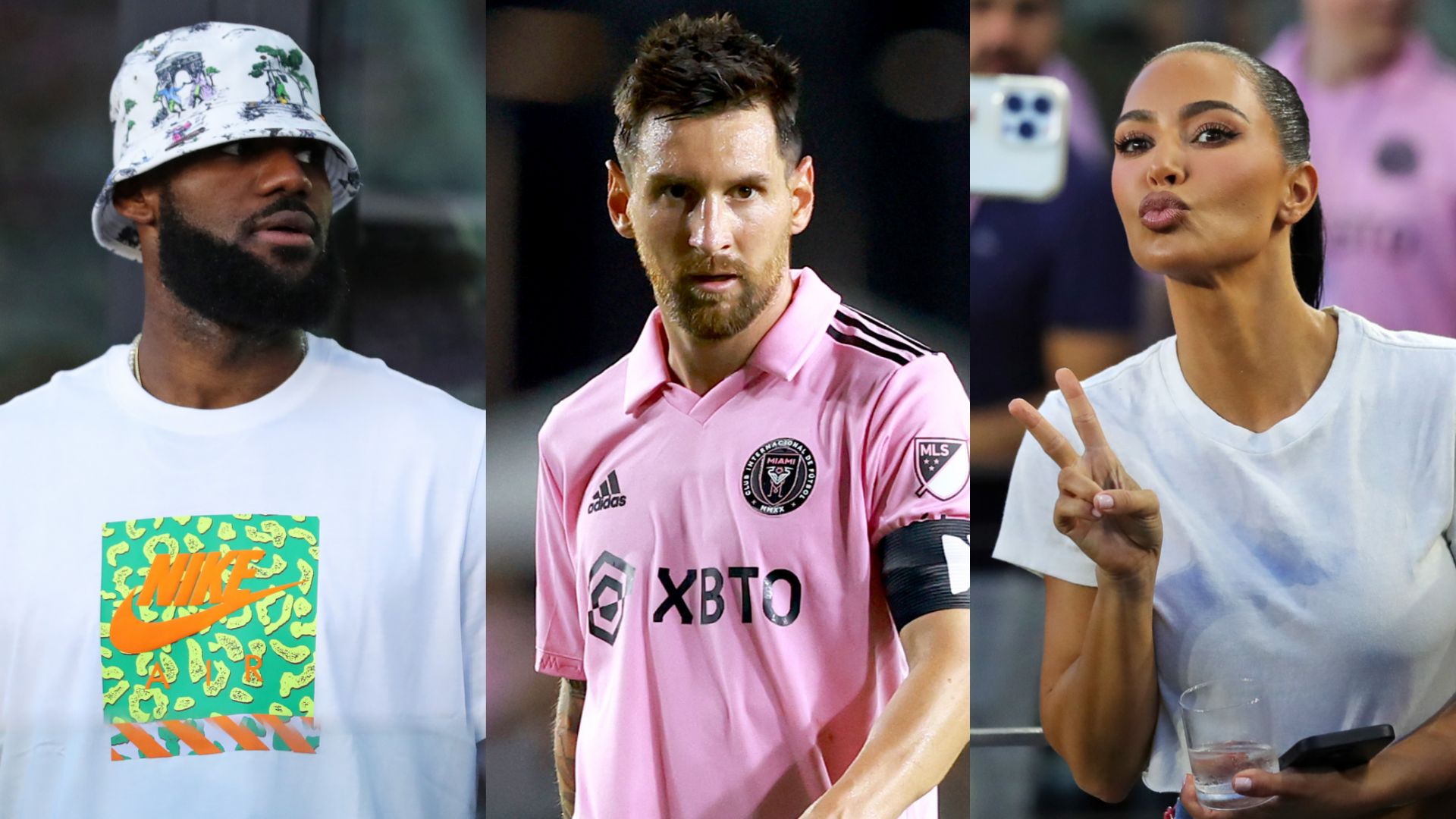 LeBron James Lionel Messi Kim Kardashian