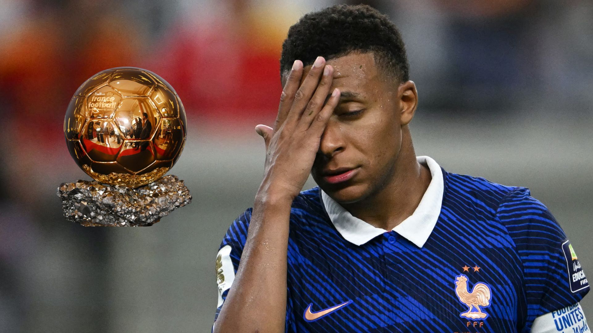 Kylian Mbappe Ballon d'Or 2026 trophy