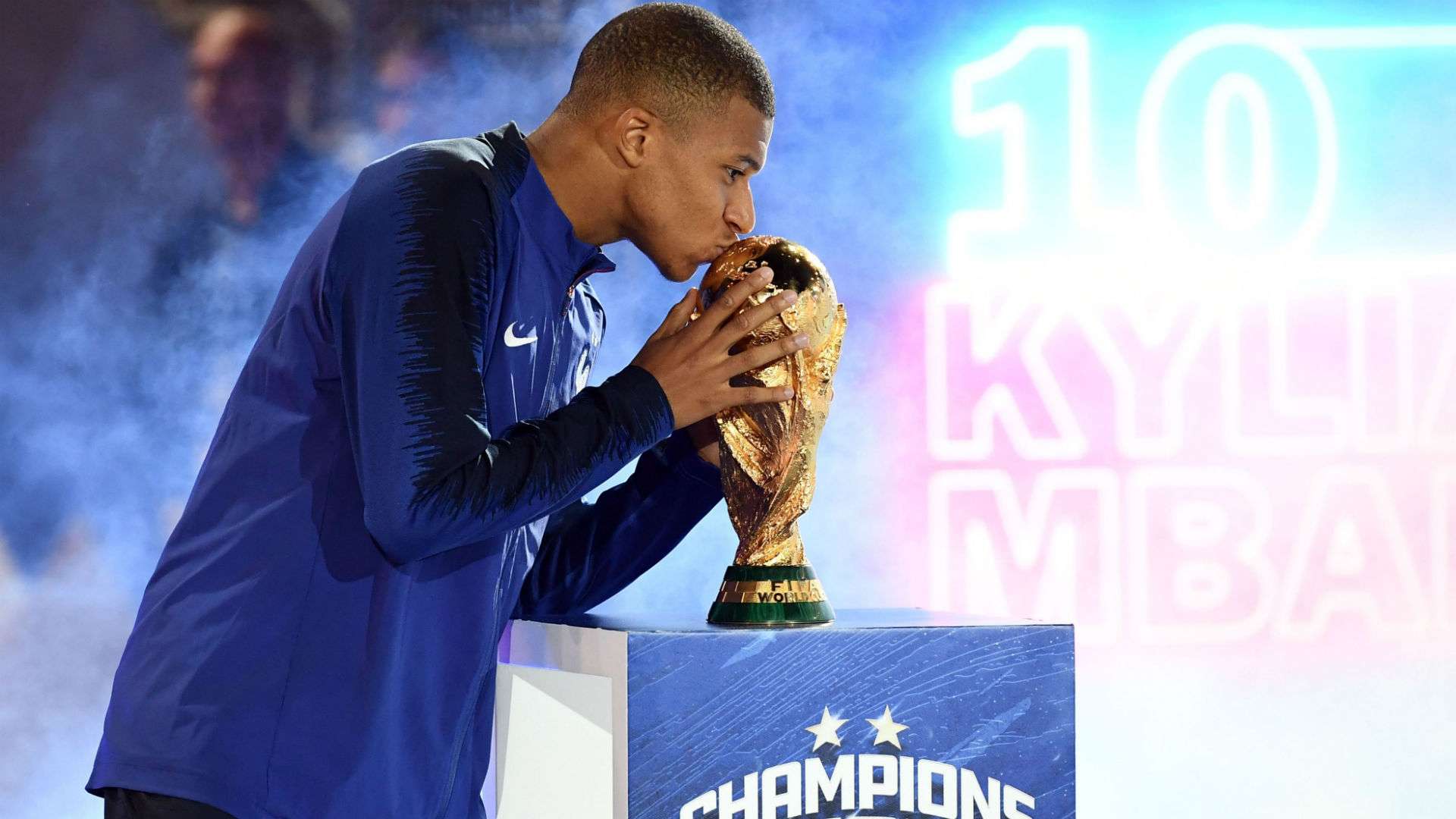 Kylian Mbappe France celebrations