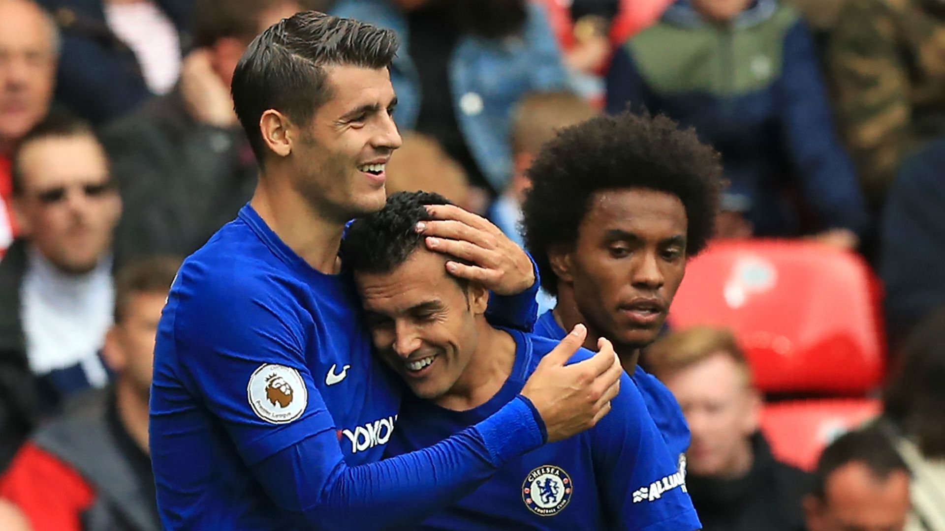 Alvaro Morata Pedro Chelsea 2017