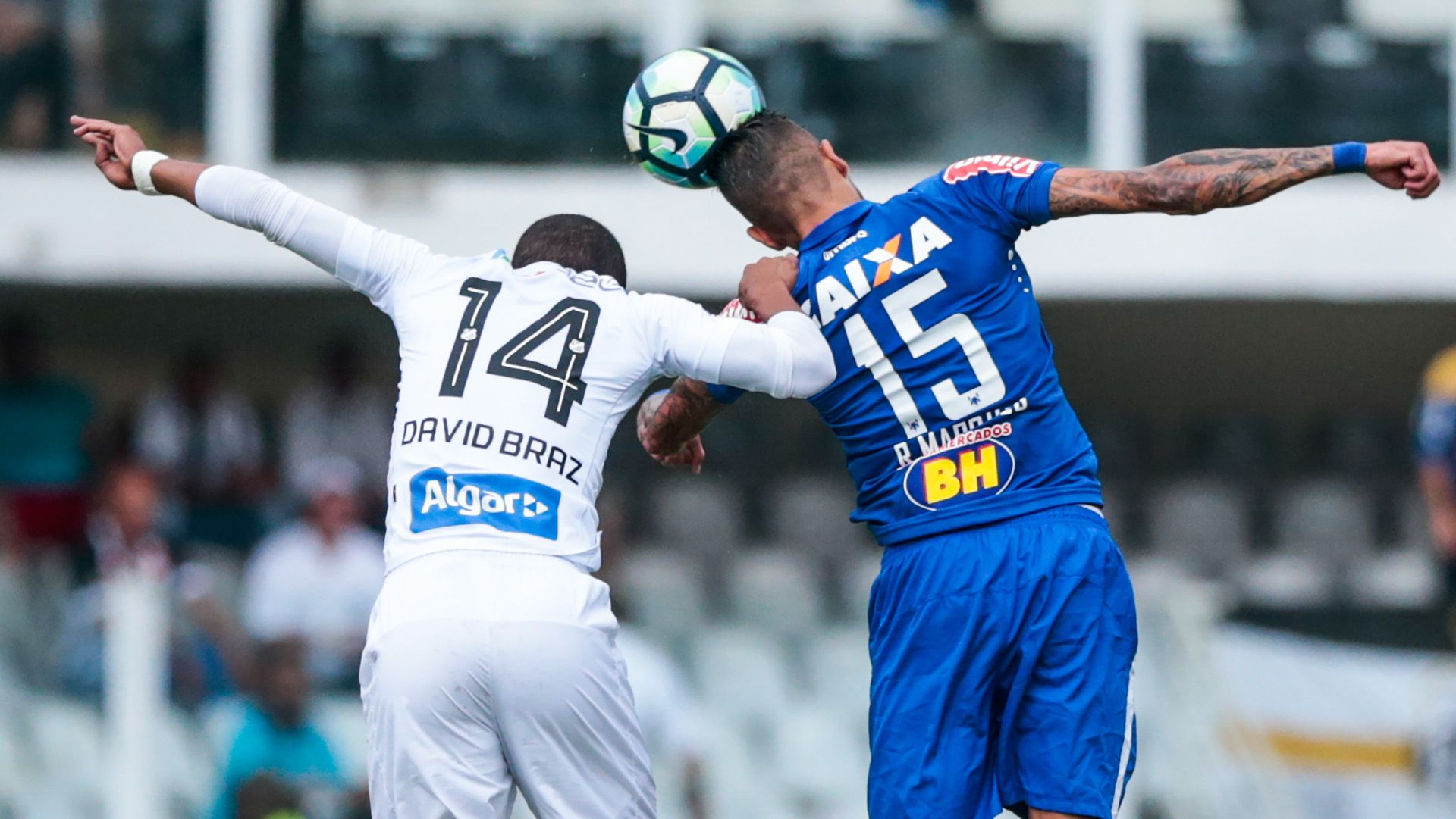 David Braz Rafael Marques Santos Cruzeiro Brasileirao Serie A 28052017