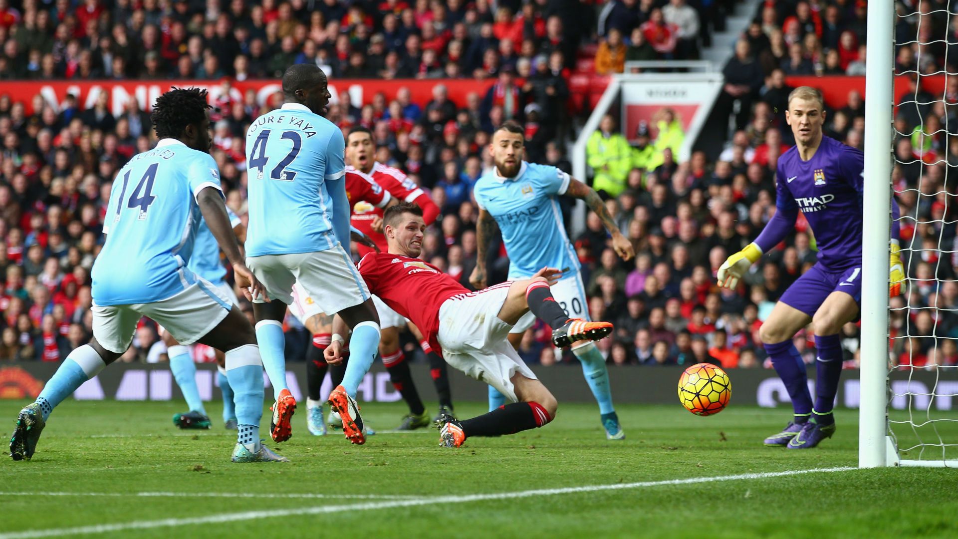Morgan Schneiderlin Premier League Manchester United v Manchester City