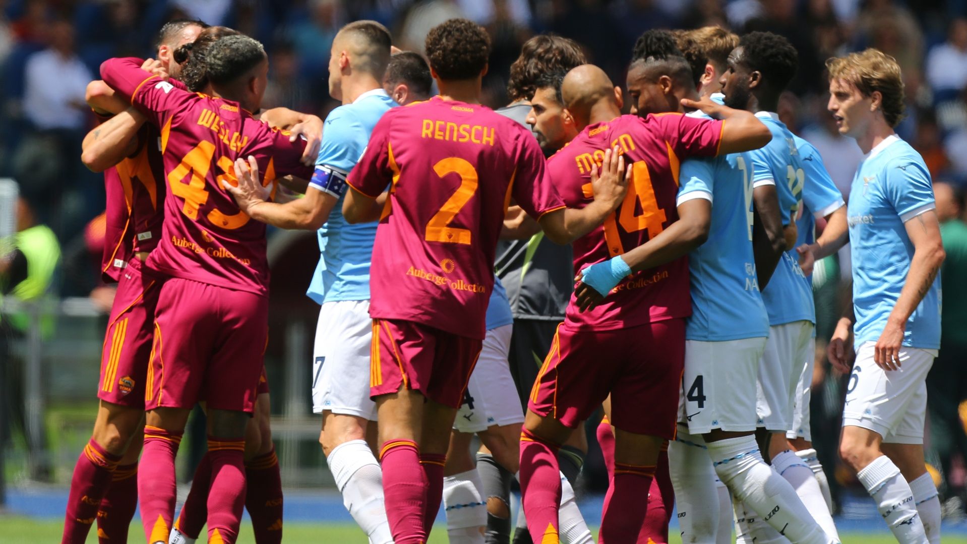 Roma Lazio fight 17052026
