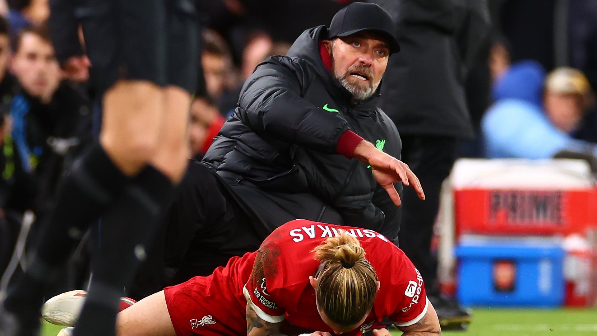 Jurgen Klopp Kostas Tsimikas Liverpool 2023-24