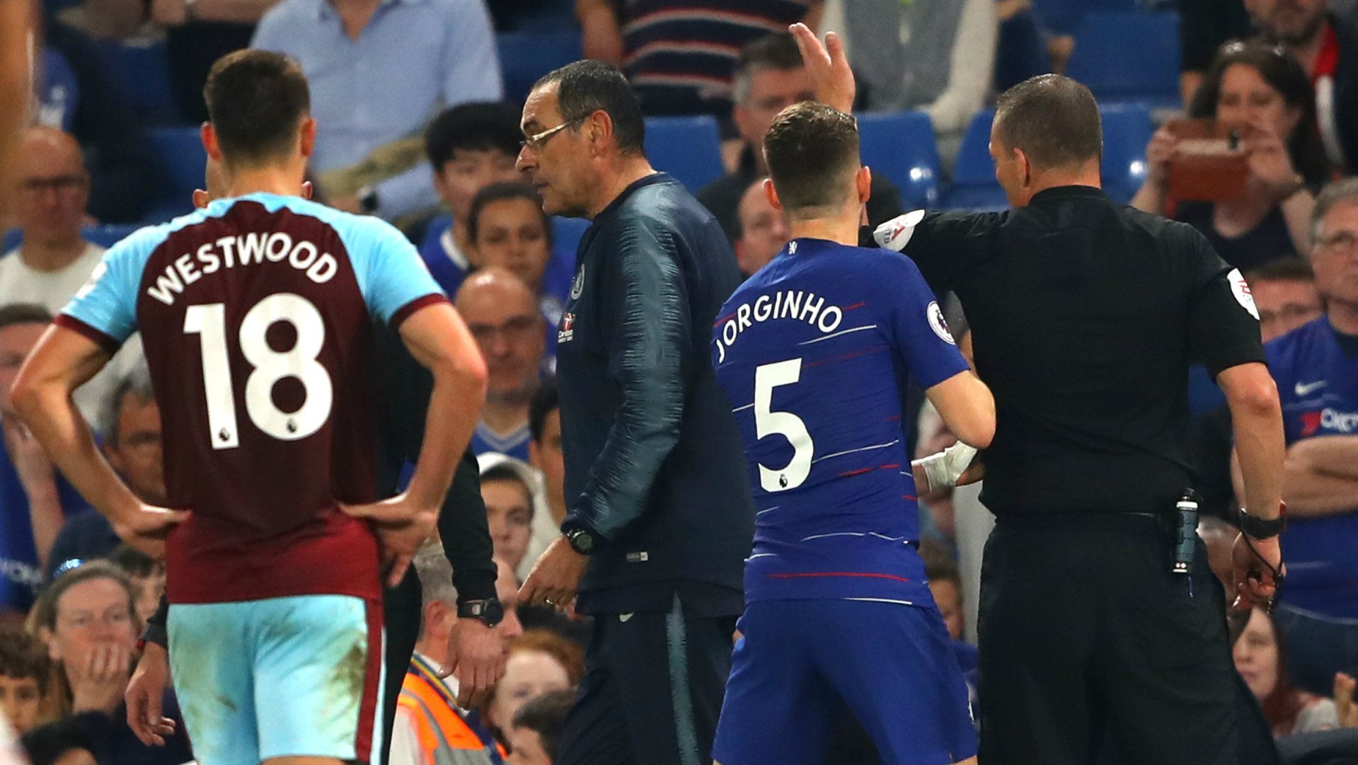 Maurizio Sarri Chelsea vs Burnley Premier League 2018-19