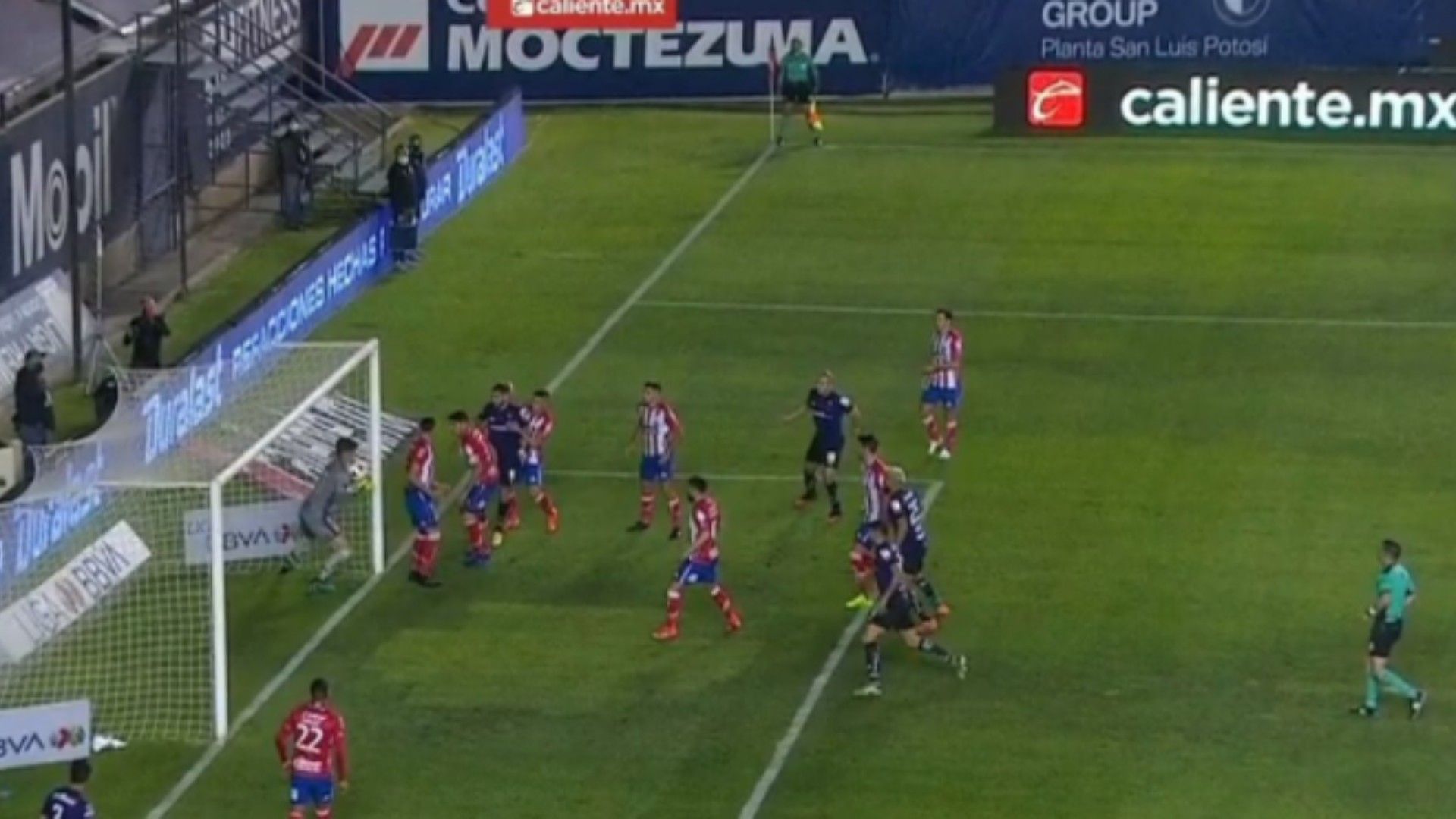 San Luis vs Toluca gol anulado