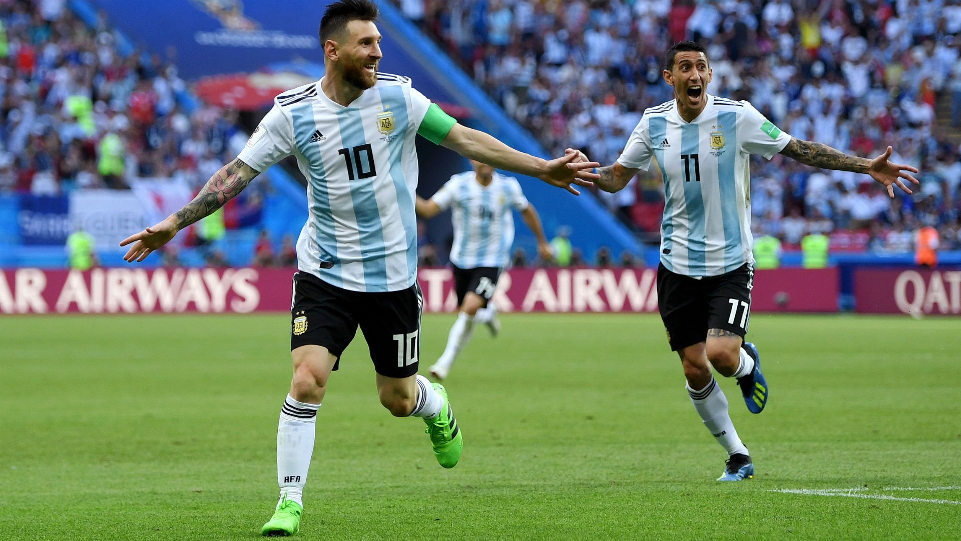 Angel Di Maria Lionel Messi France Argentina World Cup 30062018
