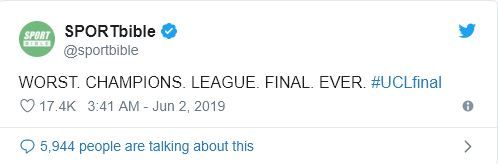 Reactions Tottenham Liverpool Champions League