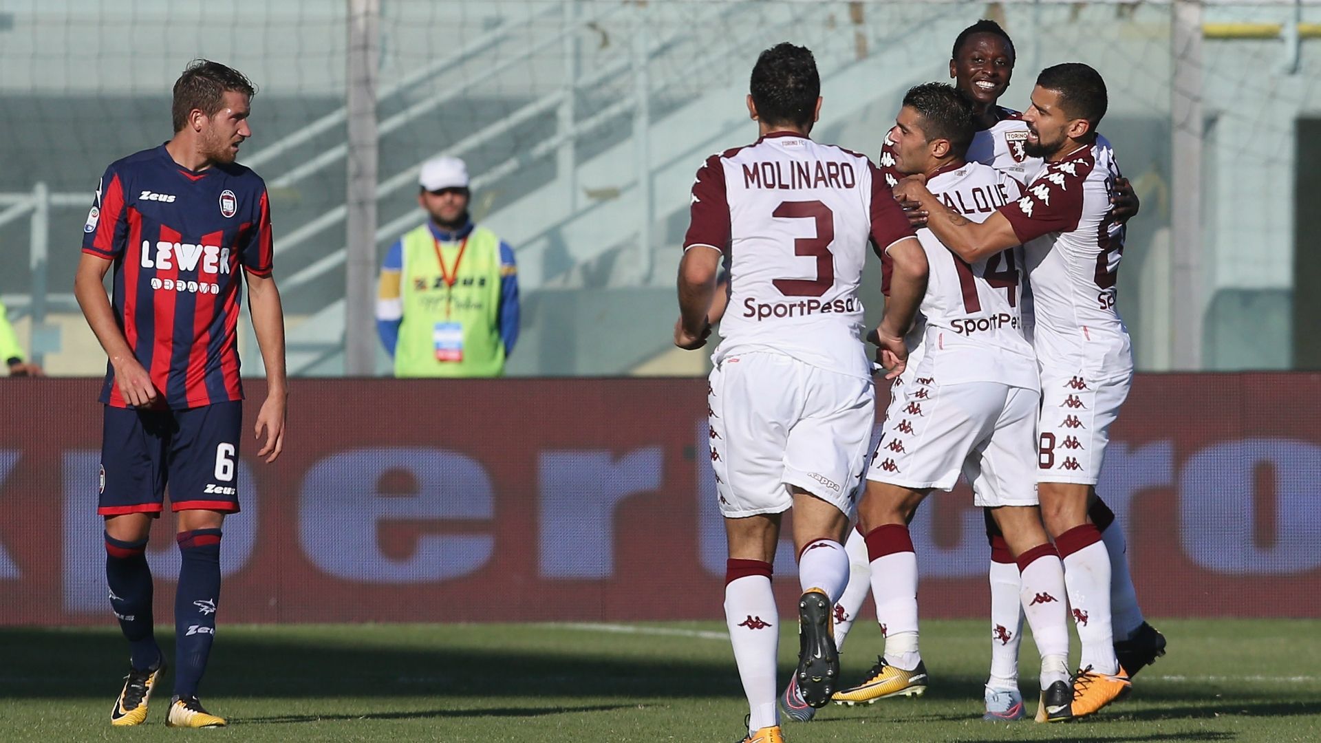 Torino celebrating Crotone Torino Serie A